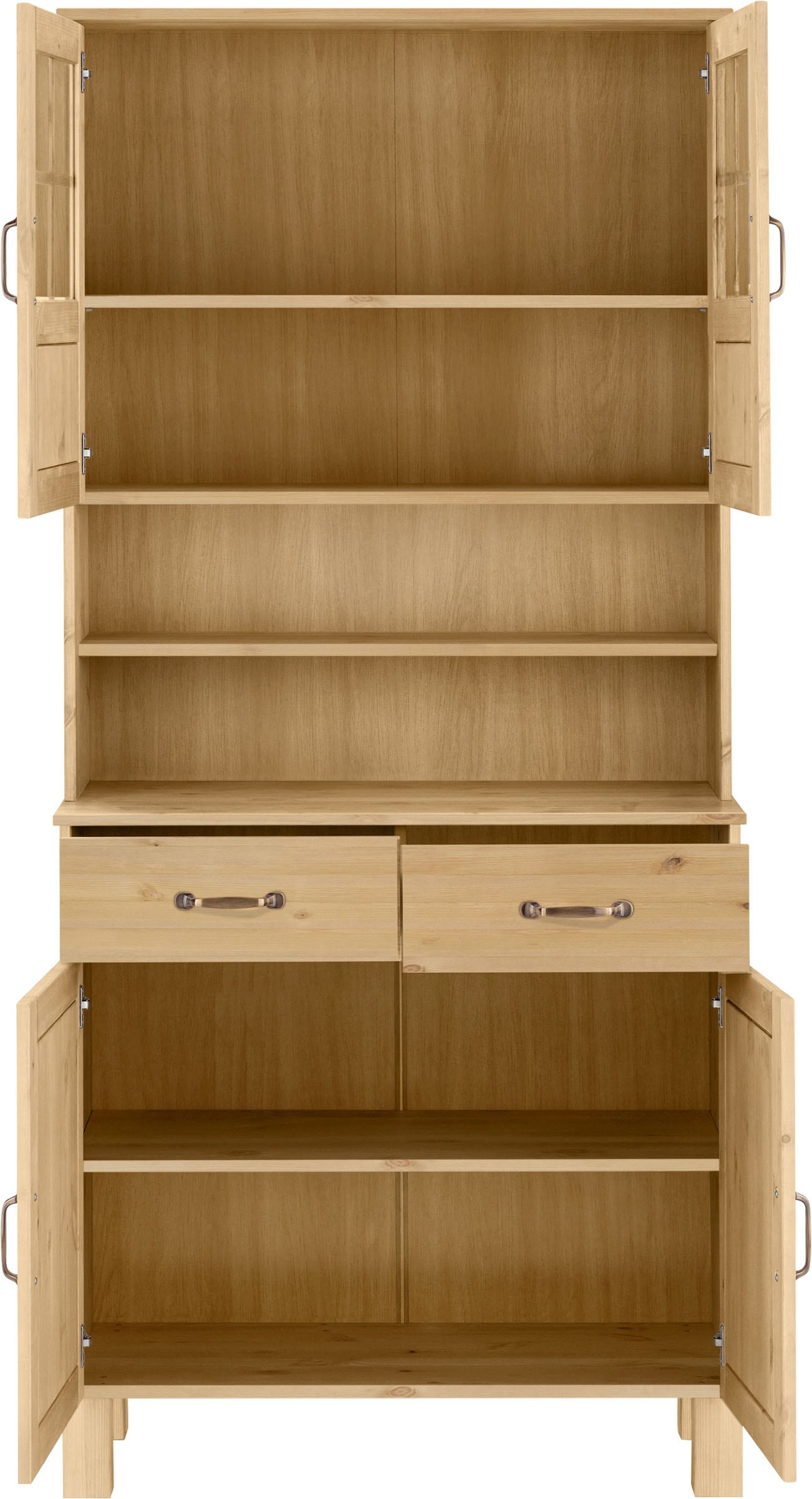 Home affaire Küchenbuffet »Alby« Breite 85 cm, 2 Glastüren