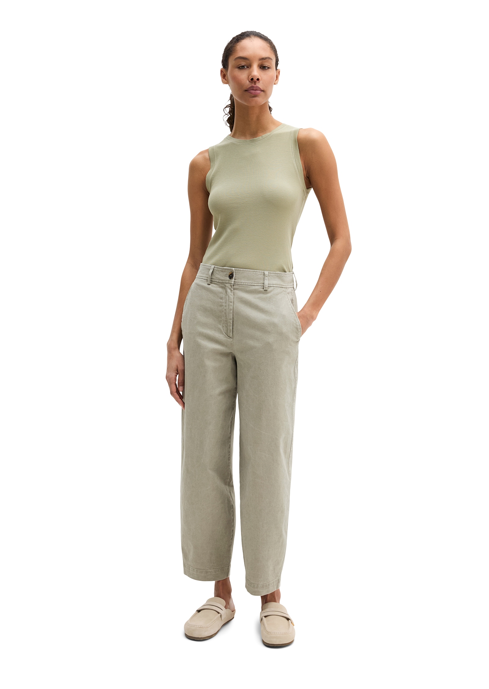 Marc O'Polo 7/8-Hose »MINU Barrel«  Model Minu barrel aus Organic Cotton-Twill, Barrel Fit