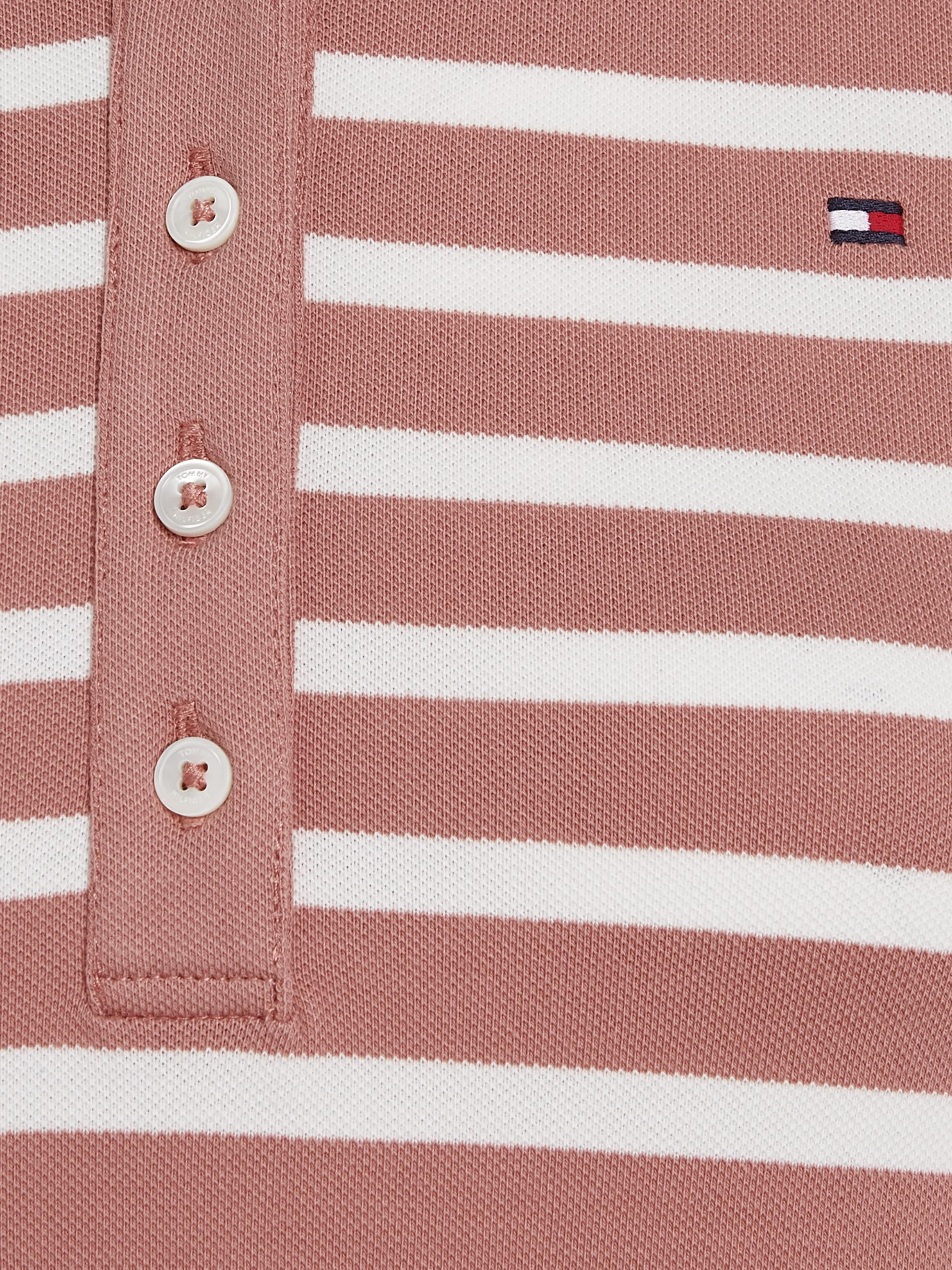 Tommy Hilfiger Poloshirt »1985 SLIM PIQUE STRIPE POLO SS«, mit dezenter Tommy Hilfiger Logostickerei