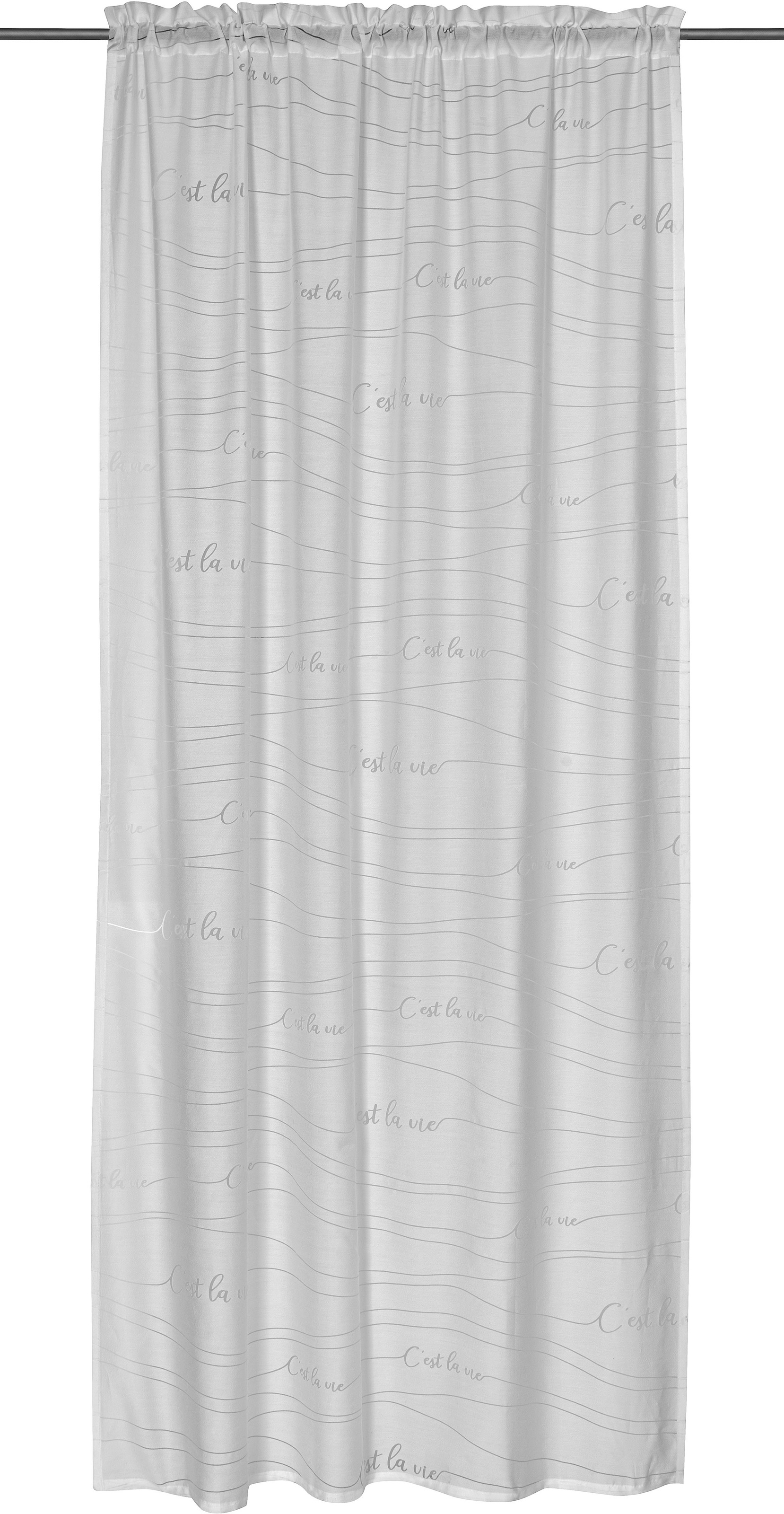 freundin Home Collection Gardine »FD Cest la Vie 00«, Tunnelzug, 255x140 cm