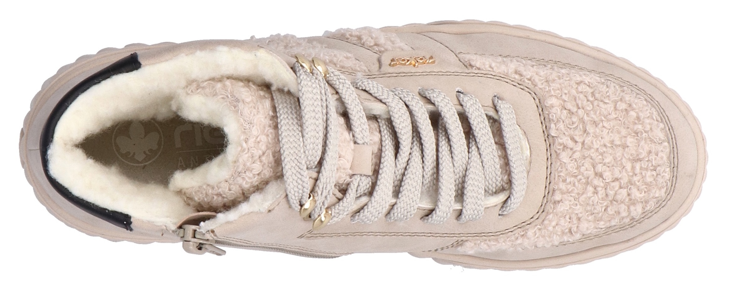 Rieker Winterboots  Schnürboots, High Top Sneaker, Stiefelette mit gepolstertem Schaftrand