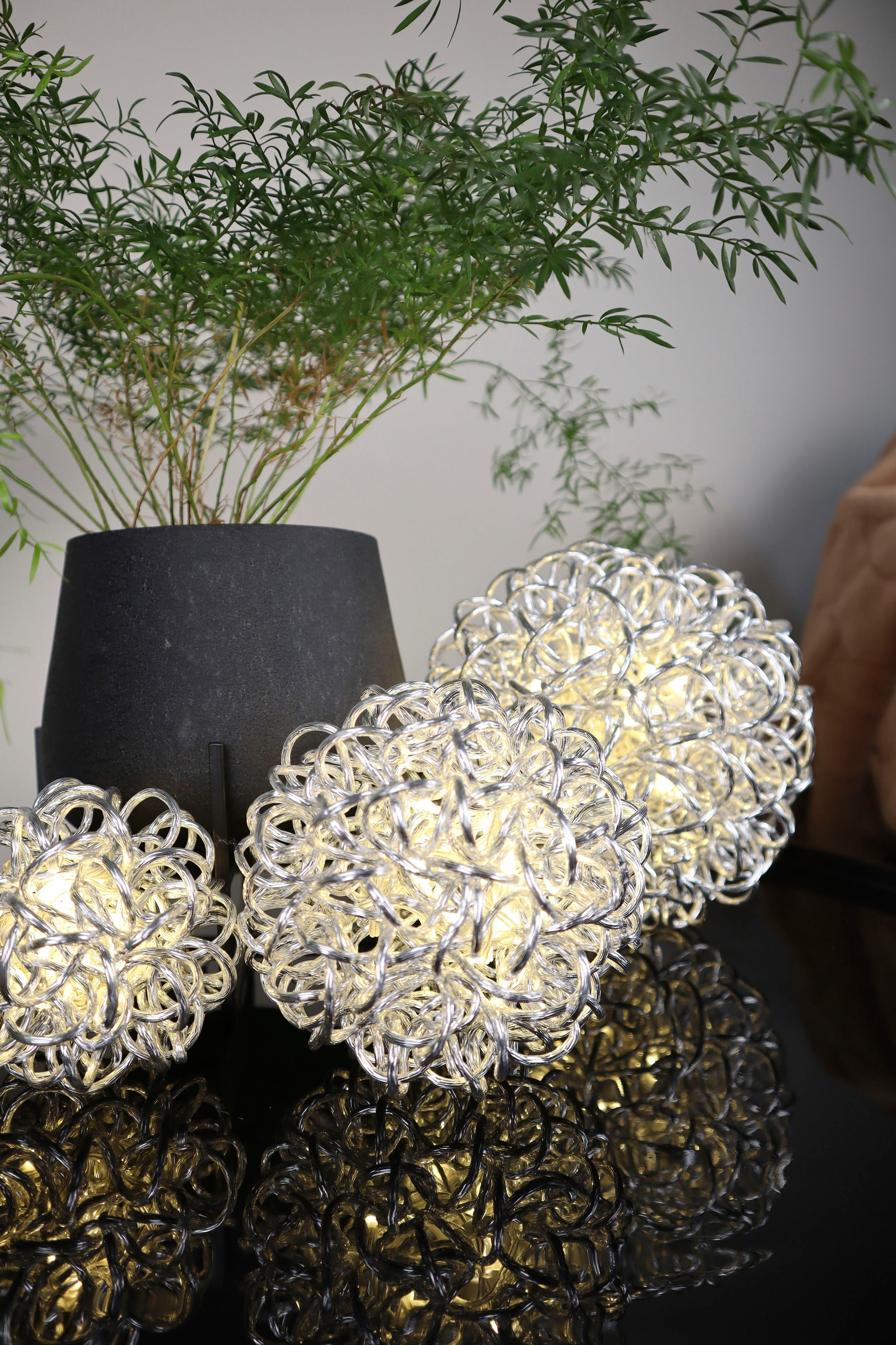 AM Design LED Dekolicht »Kugelleuchte, Weihnachtsdeko aussen, LED Kugel«, 10 flammig, Dekokugel, Weihnachtsbeleuchtung