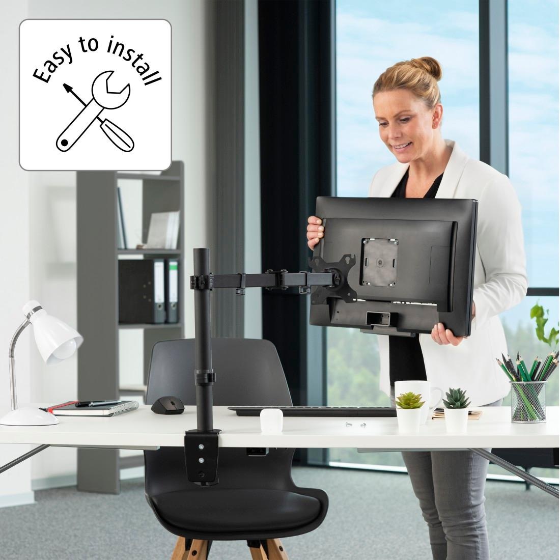 Hama Monitor-Halterung »Bildschirm Halterung, ausziehbar, 13"-32" Monitorarm schwenk-/neigbar« bis 81 cm Zoll