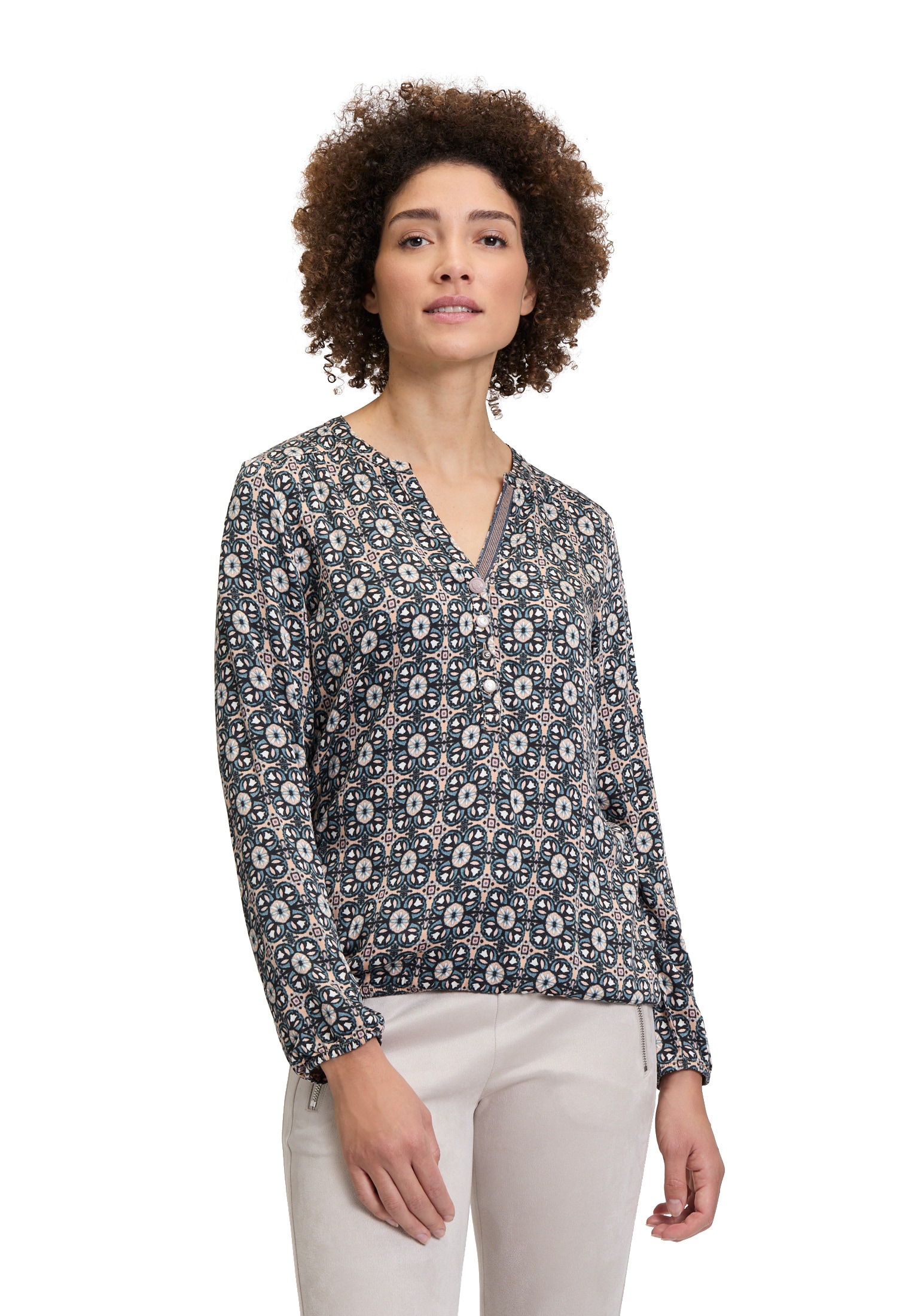 Cartoon Klassische Bluse »Casual-Bluse mit Muster«