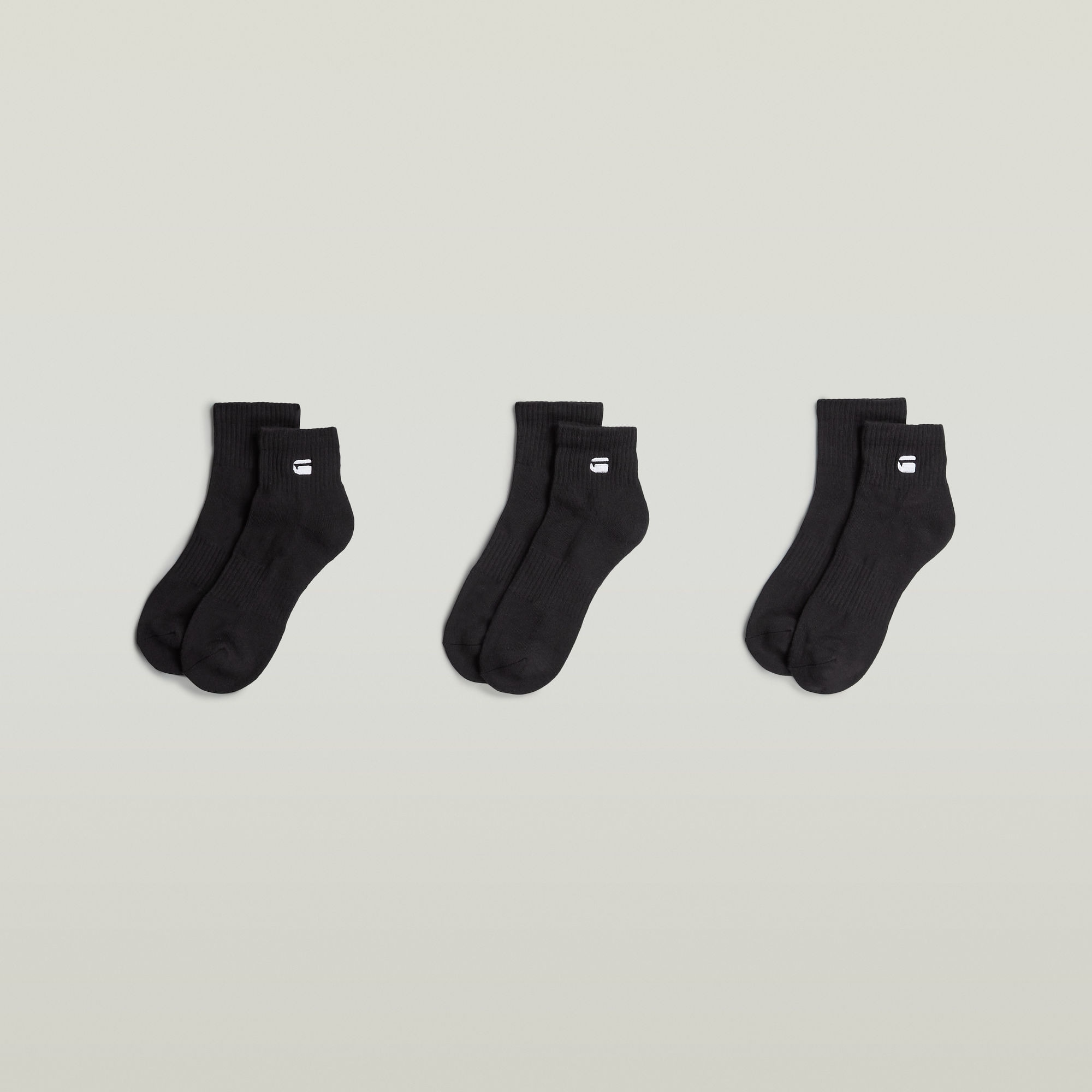 G-STAR Kurzsocken »WICK, 3 PACK ANKLE SPORTS SOCKS« Packung, 3 Paar tlg. mit Logostickerei