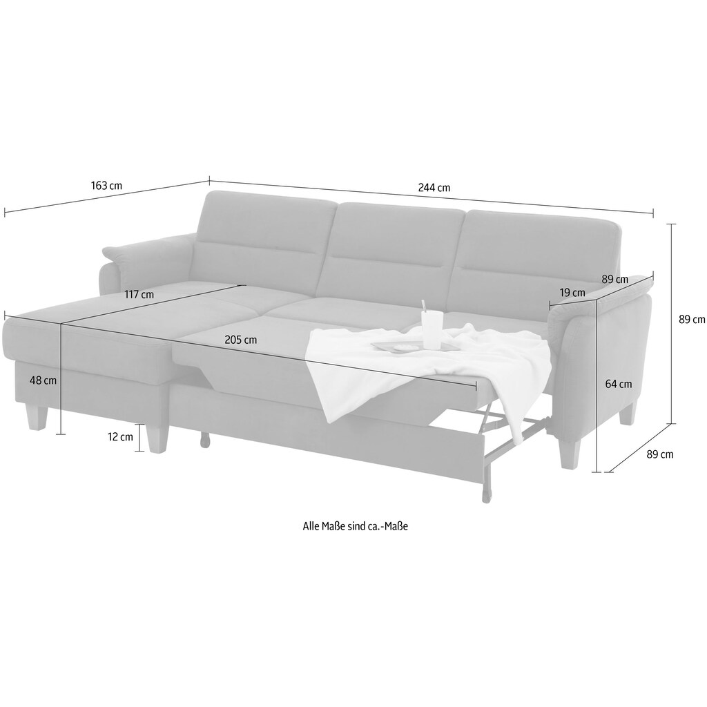 Home affaire Ecksofa »Palmera«