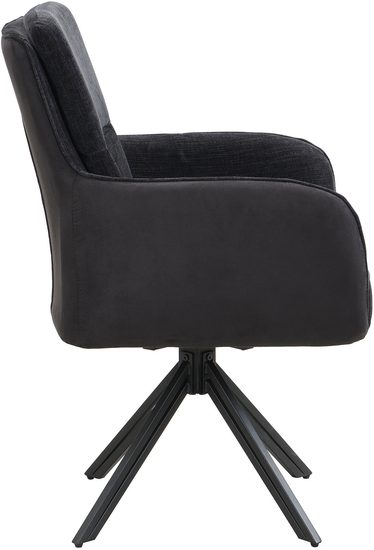 byLIVING Esszimmerstuhl »Tino« (Set) 2 Stk. Microfaser | Webstoff 360 Grad drehbar mit Federkernpolsterung, hochwertige Polsterbezüge