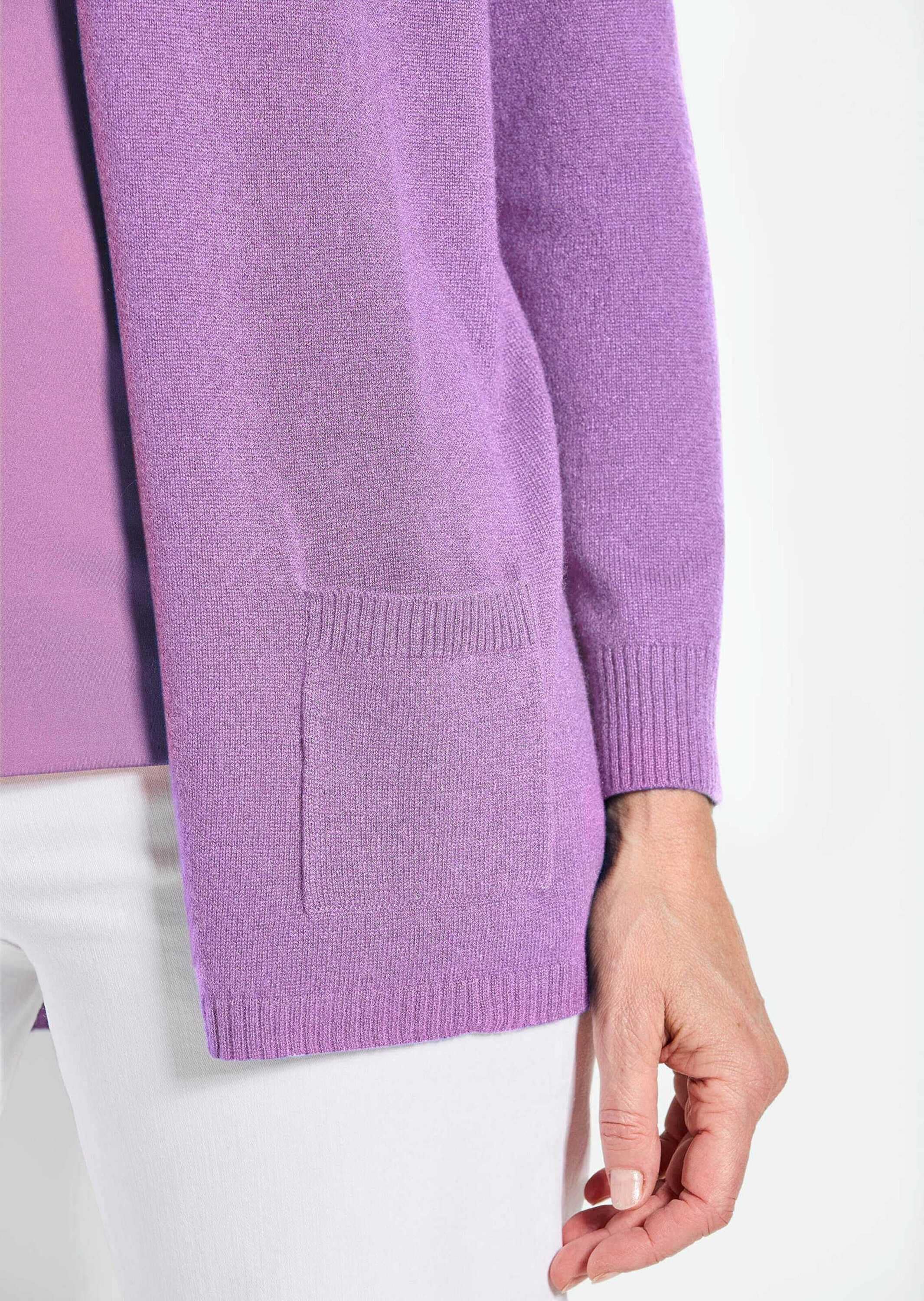 GOLDNER Strickjacke »Kurzgröße Langarm Feinstrick-Cardigan«