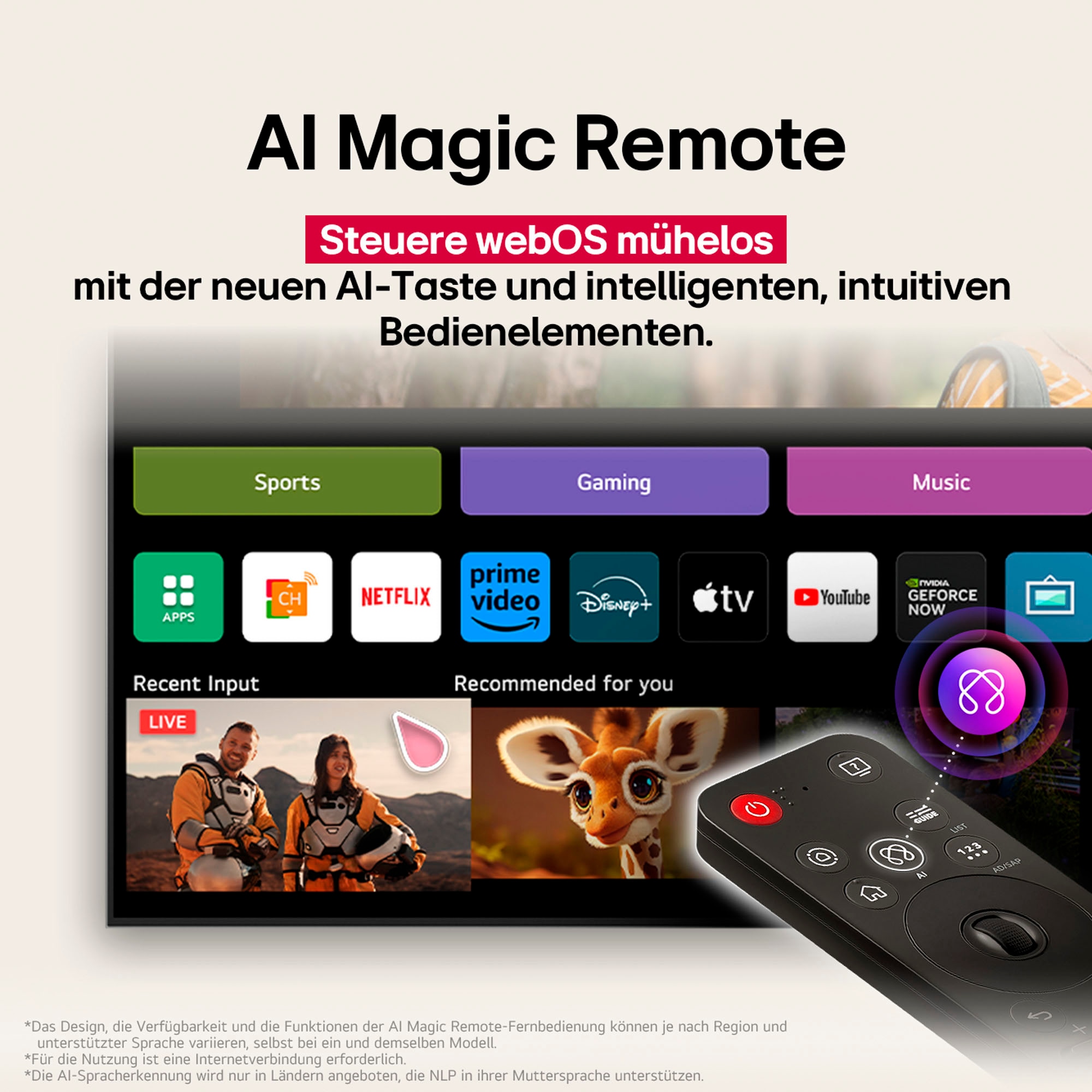 LG QNED-Fernseher »75QNED85A3C« 189 cm/75 ″ Smart-TV