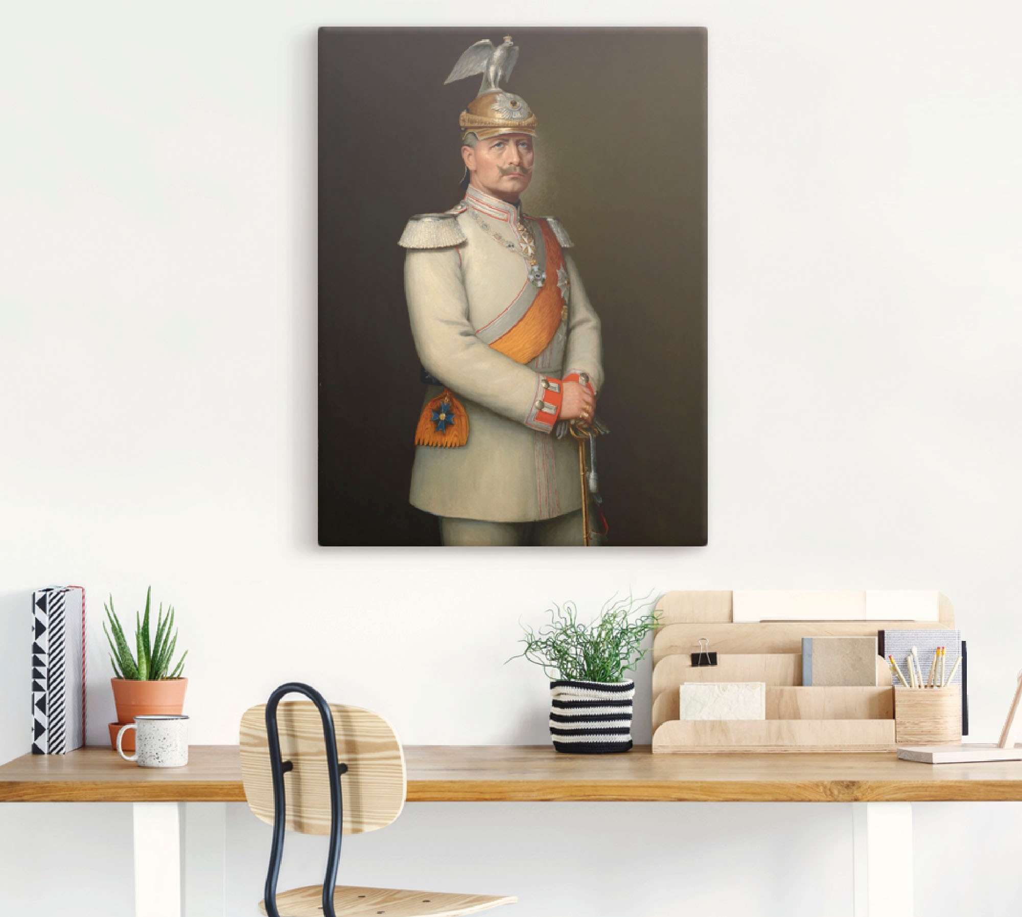 Artland Wandbild »Bildnis Kaiser Wilhelm II.«, Menschen, (1 St.), als Leinwandbild, Wandaufkleber in verschied. Größen