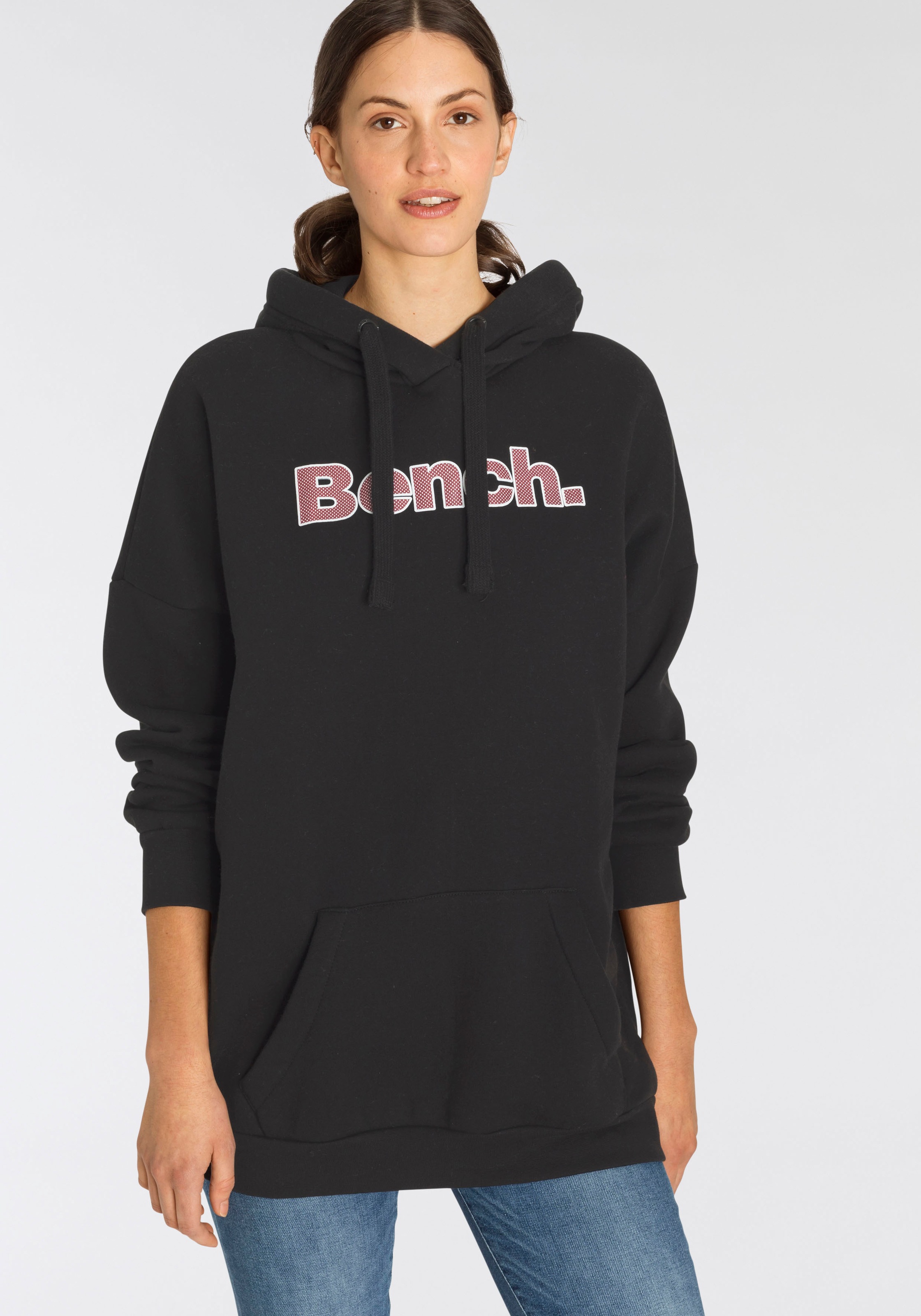 Bench. Longsweatshirt »DAYLA«, Sweatkleid mit frontalem Logoprint