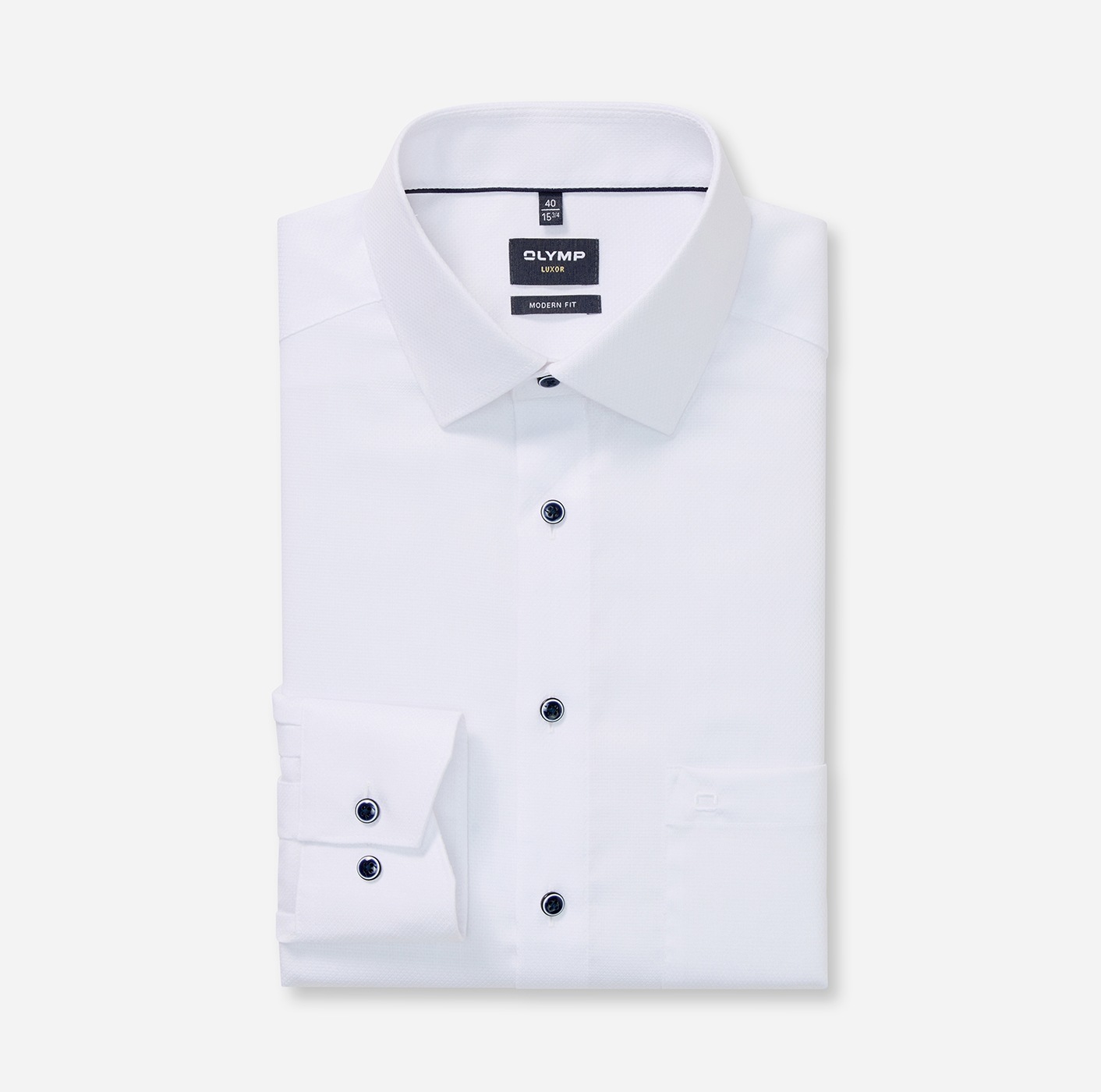 OLYMP Langarmhemd »Luxor« modern fit, New-Kentkragen, Businesshemd, verlängerter Arm