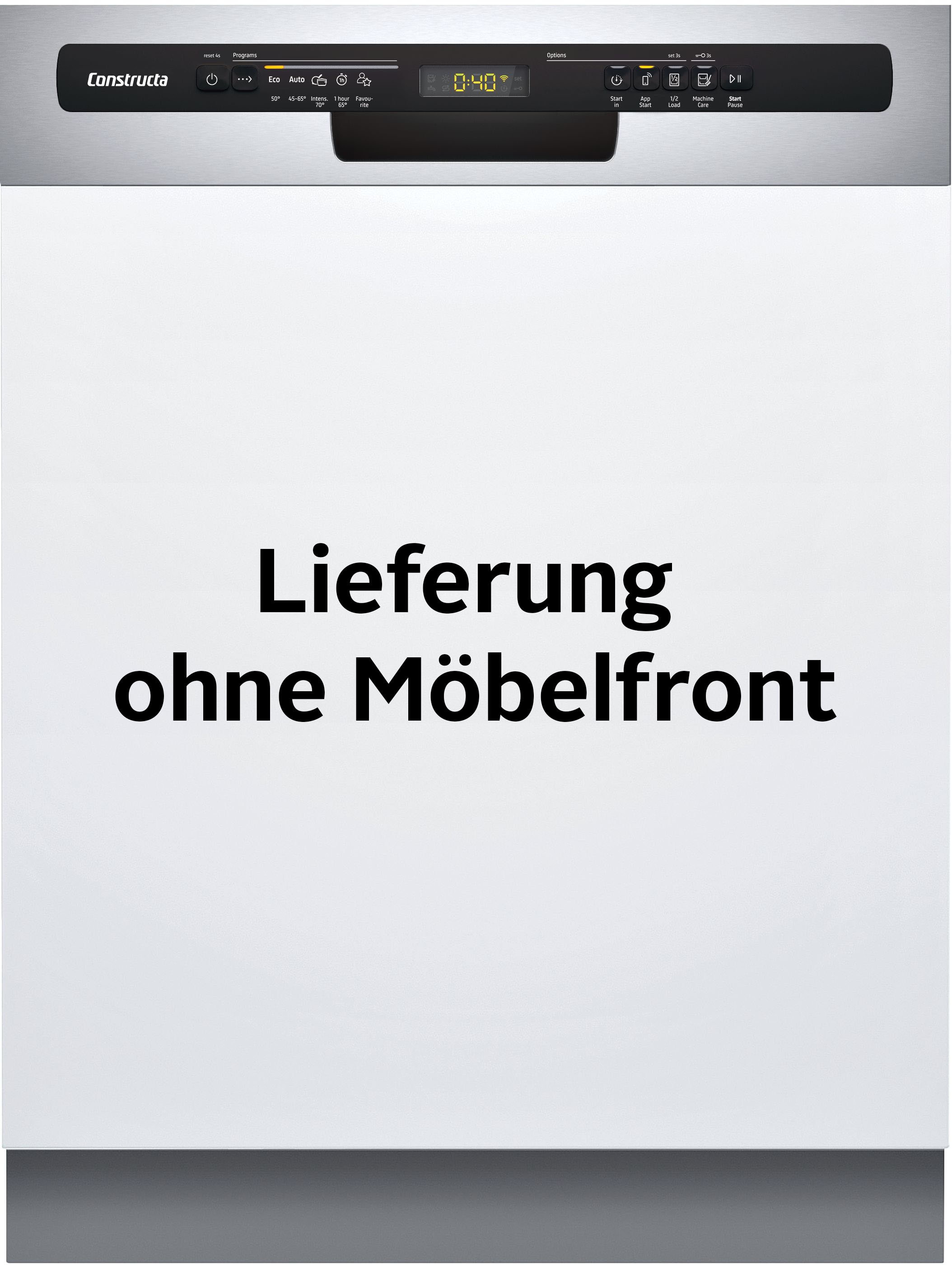 Constructa teilintegrierbarer Geschirrspüler »CG5IS03ITE« 13 Maßgedecke in silberfarben