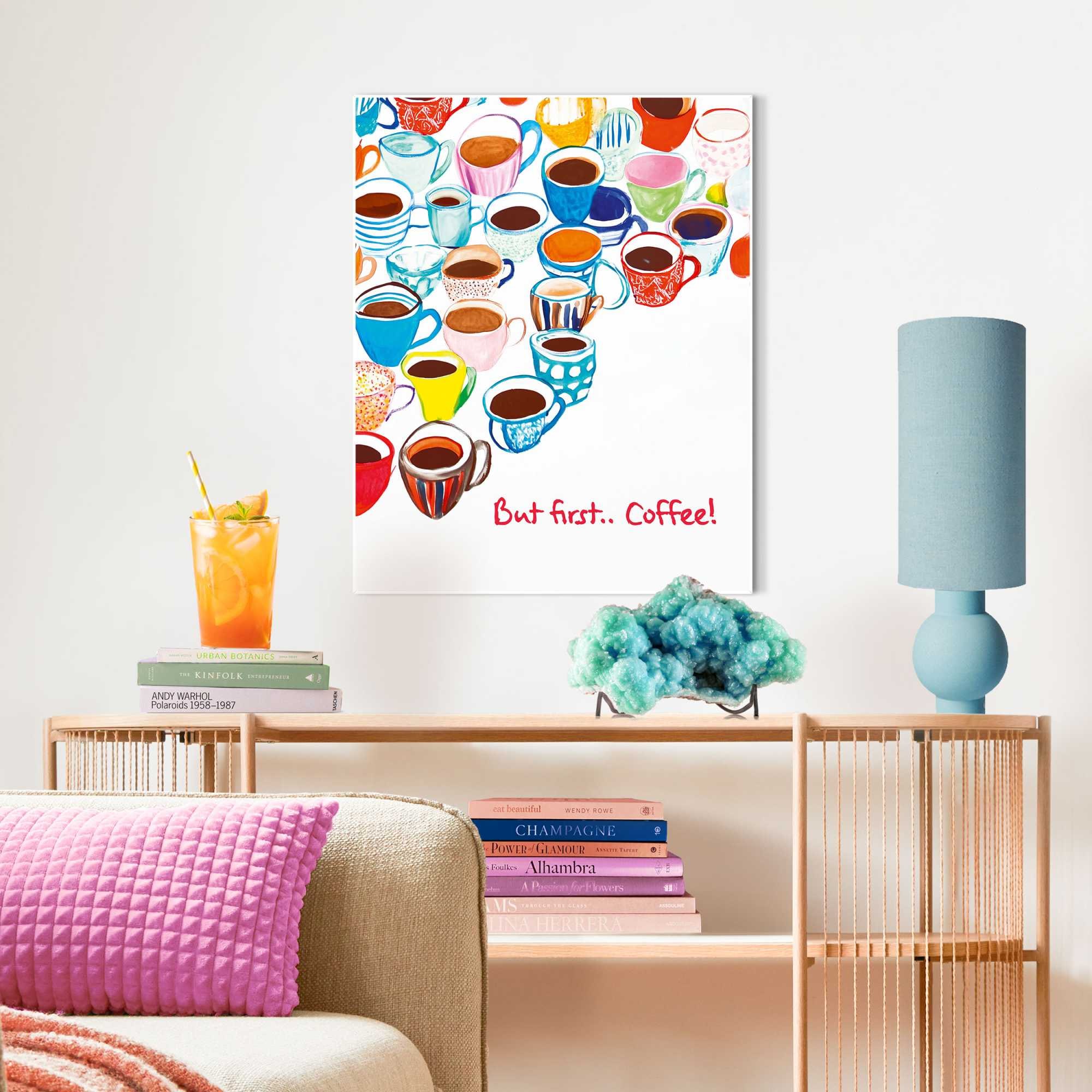Reinders! Poster »But First...Coffee!«, Küche - Mehrfarbig - MDF - Essen und Trinken - 40x50 cm
