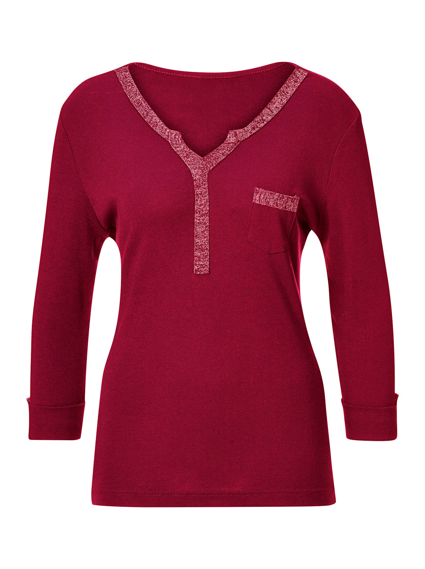 Alessa W. Damen 3/4-Arm-Shirt »Shirt« 1 Stk. tlg. in rot, Größe 36