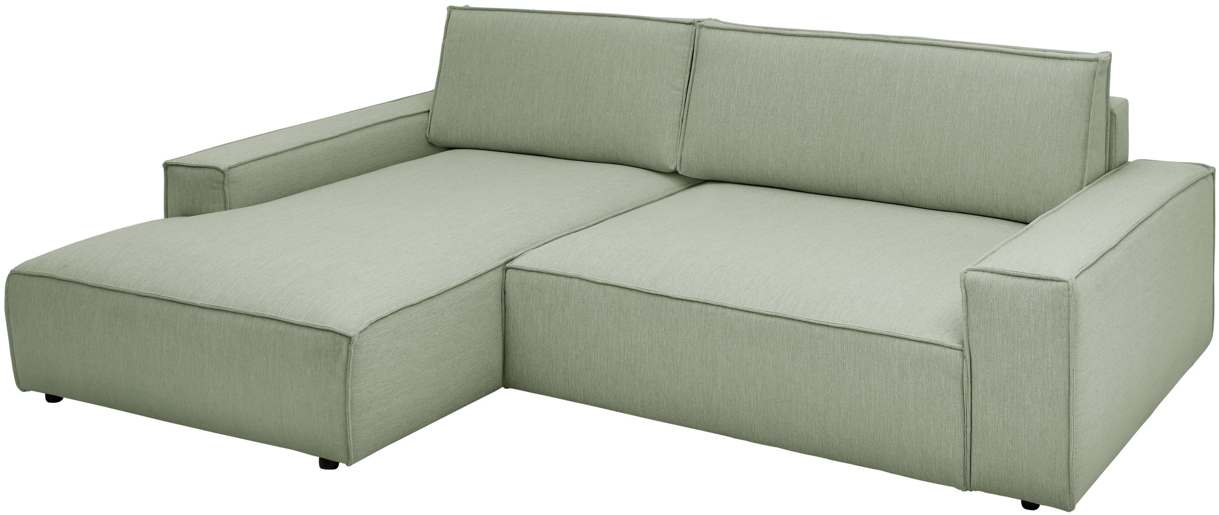 Home affaire Ecksofa »NEU: SHERWOODL XXL 284, Big-Sofa L-Form, tiefe Sitzfläche 95 cm, Cord,«, Leinenoptik, Recamiere rechts/links, auch als Schlafsofa stellbar