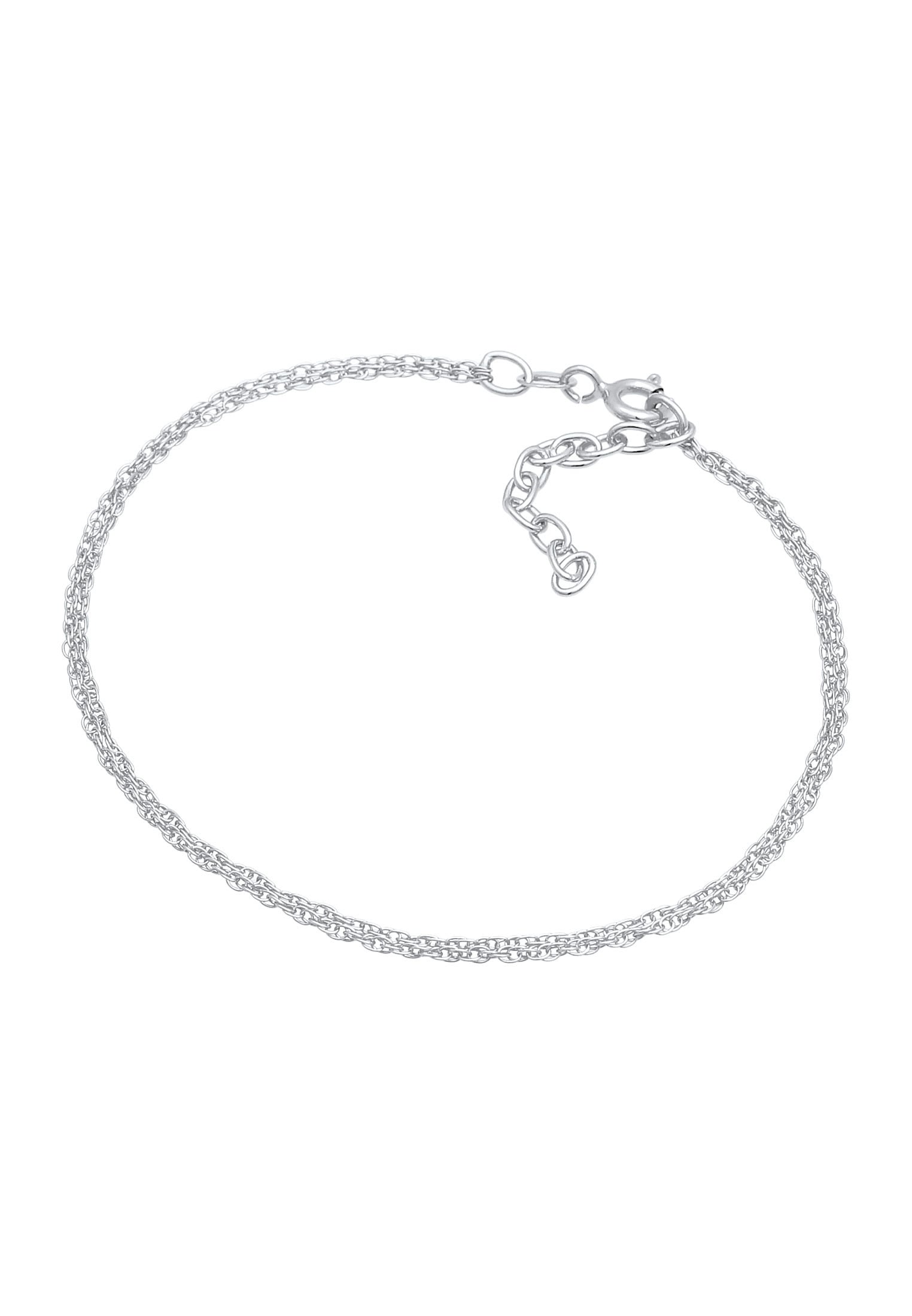 Elli Armkette »Armband Gliederkette Rund Fein Gedreht 925 Silber«