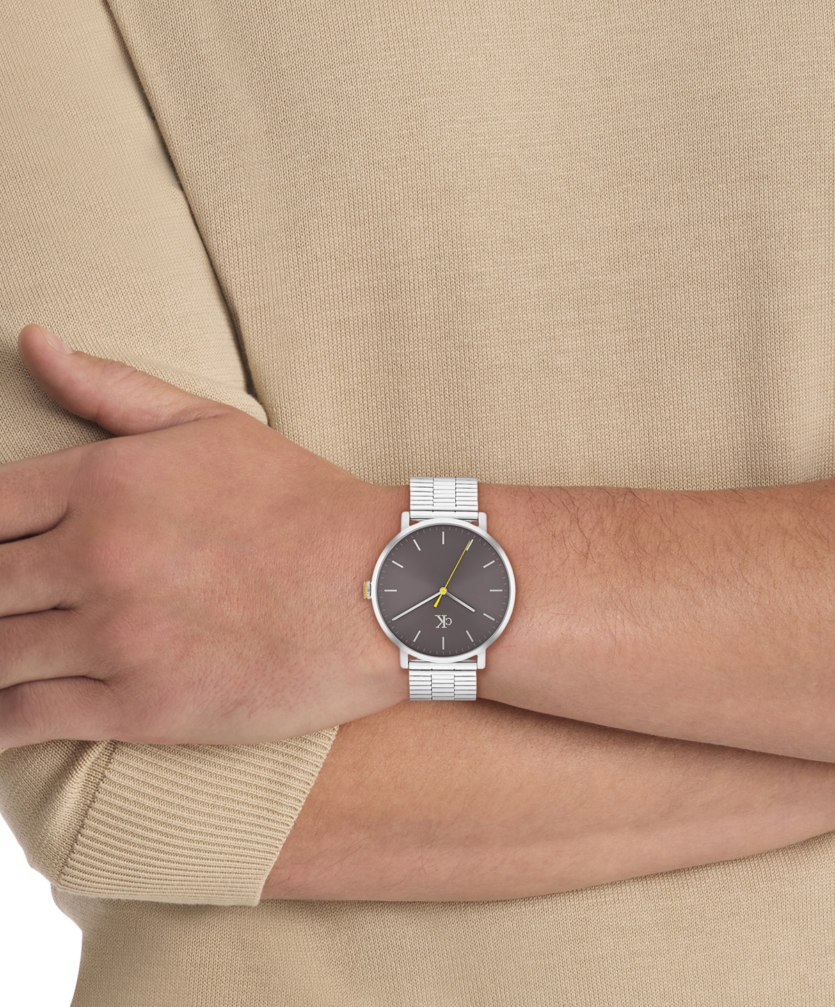 Calvin Klein Quarzuhr »CK REAL« Armbanduhr, Herrenuhr, Edelstahlarmband, analog