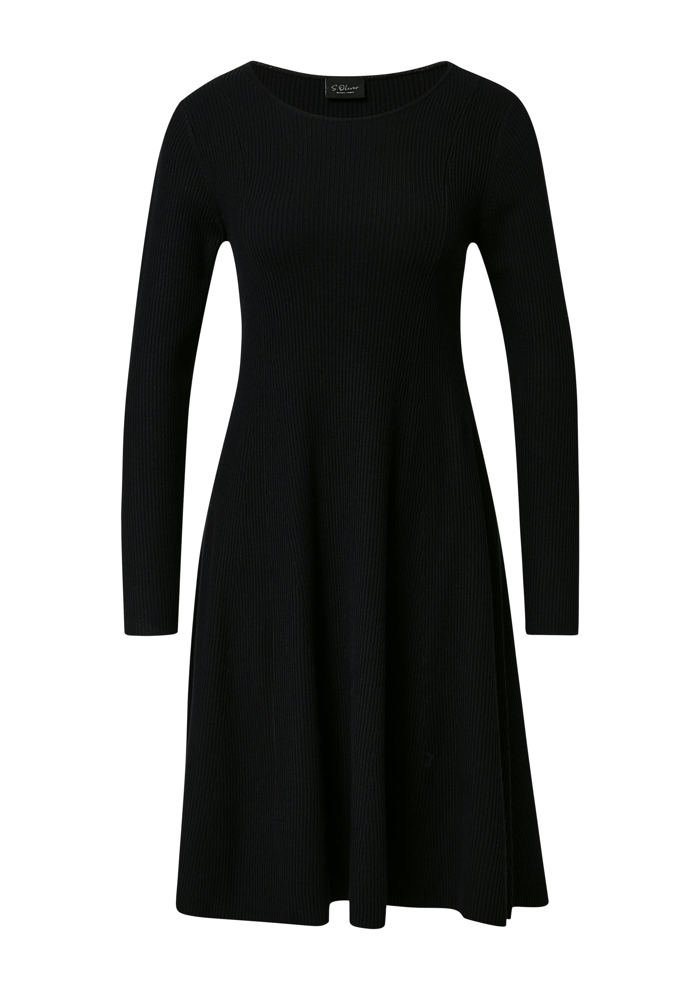 s.Oliver BLACK LABEL Strickkleid mit Ajour-Detail