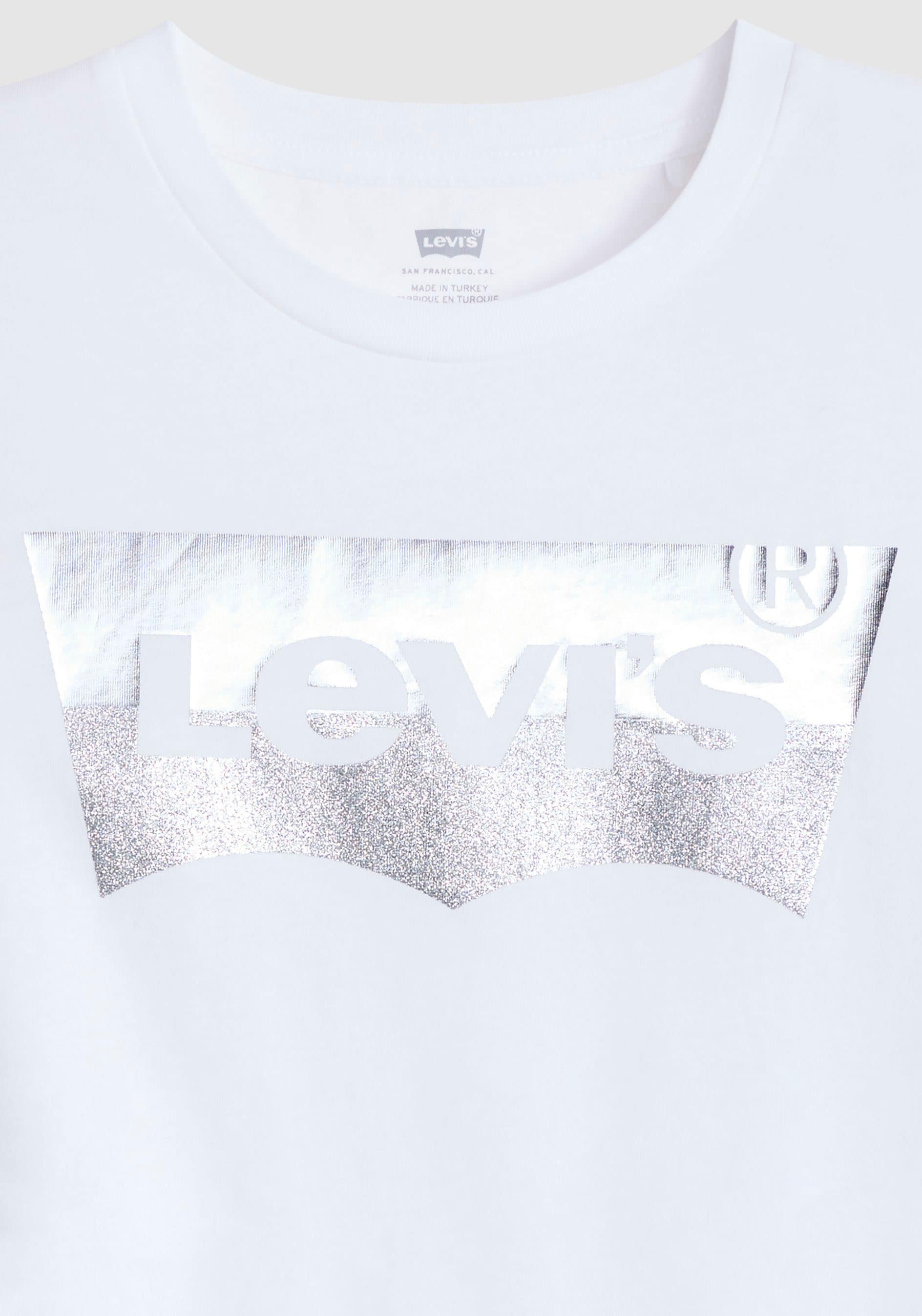 Levi's® Rundhalsshirt »THE PERFECT TEE«, mit Logo im Metallic-Holo Print