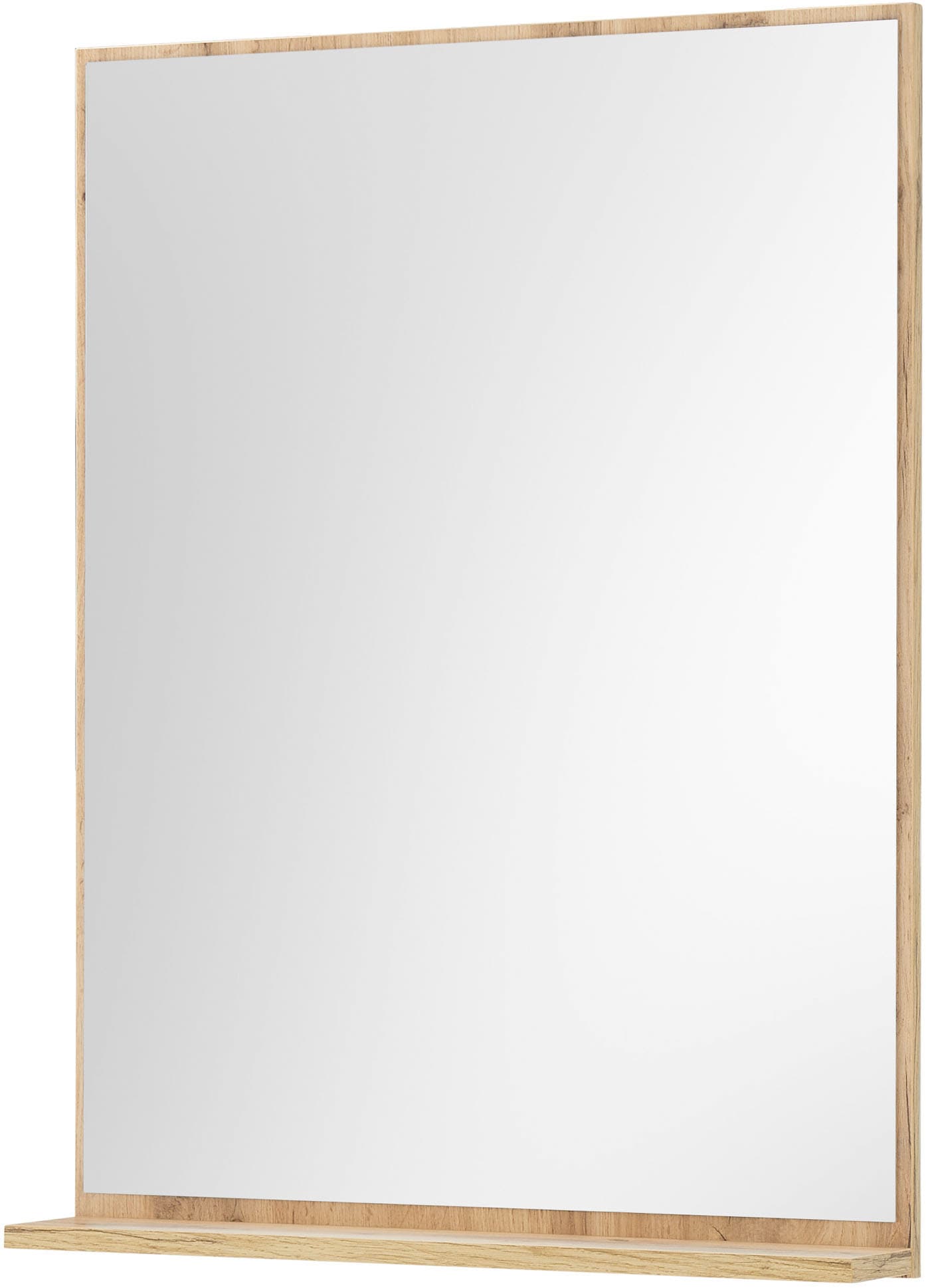 INOSIGN Badspiegel »CITY/GIRON, Spiegel in Wotan Eiche, Wandspiegel im zeitlosen Design«, mit Ablagefläche, 60 cm breit