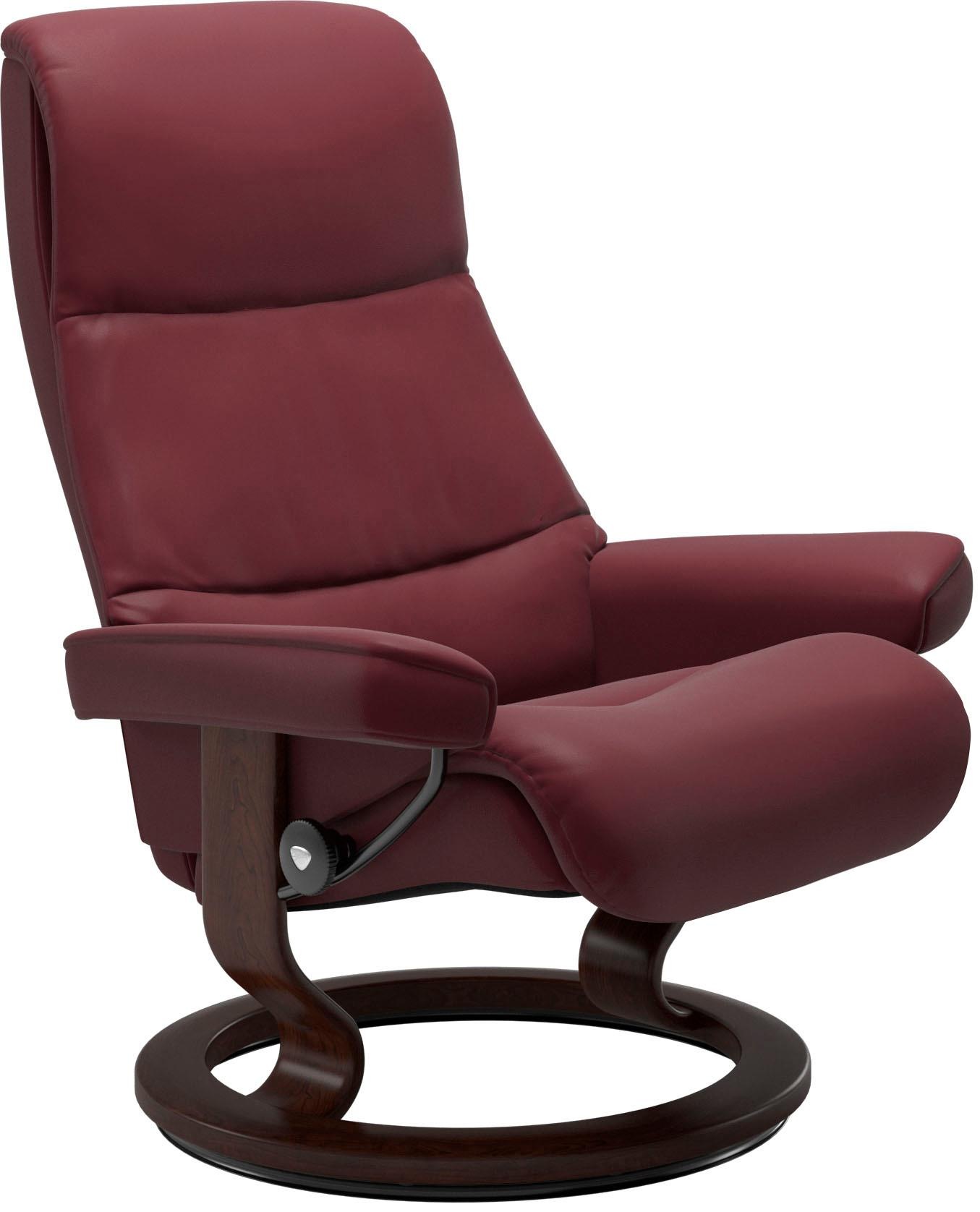 Stressless® Relaxsessel »View« Set, Relaxsessel mit Hocker,  mit Classic Base, Größe S,Gestell Braun