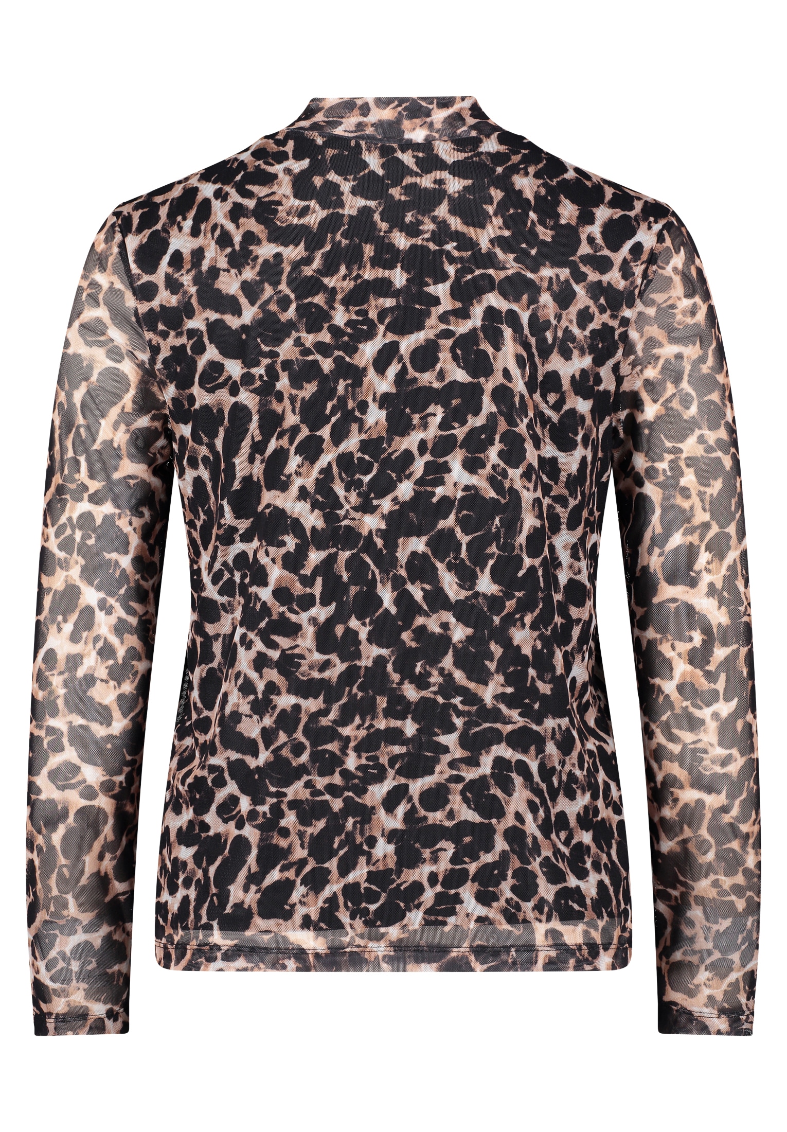 Betty&Co Langarmshirt »Leicht transparentes Shirt mit Stehkragen«