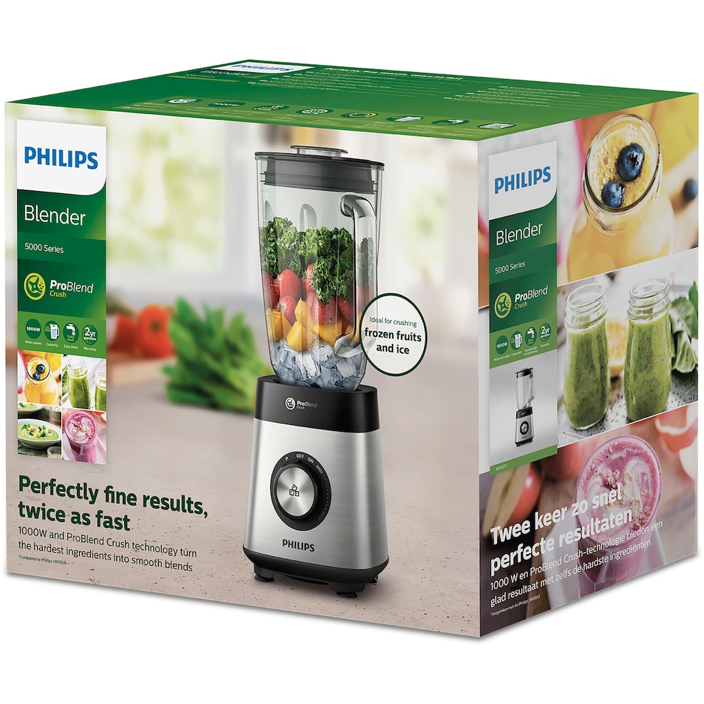 Philips Standmixer »Series 5000 Core HR3571/90«, 1000 W, ProBlend Crush Technologie