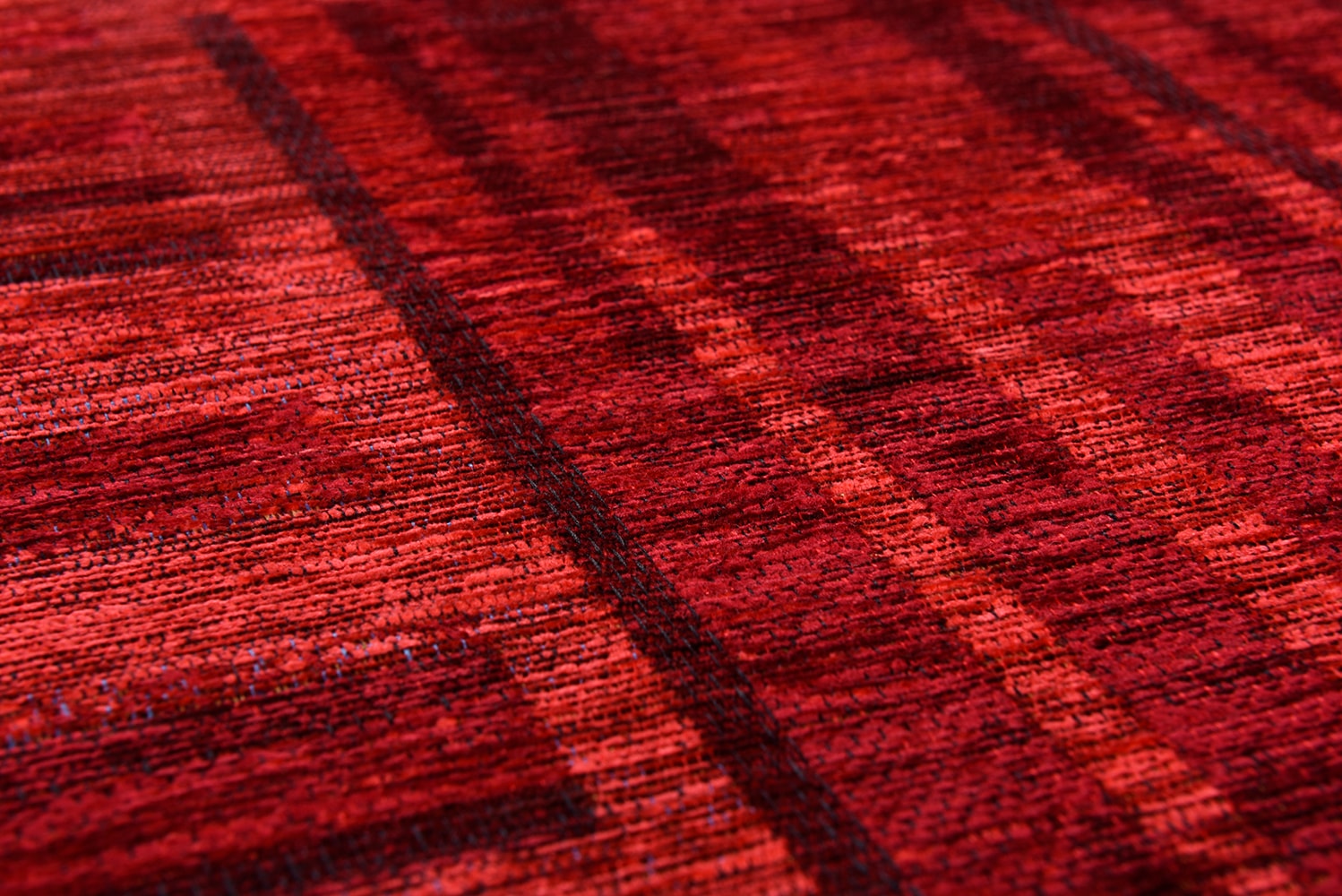 TOM TAILOR HOME Teppich »Stripy Pat«, rechteckig, 5 mm Höhe, Flachgewebe, modernes Patchworkdesign, gestreift, Chenille, Wohnzimmer