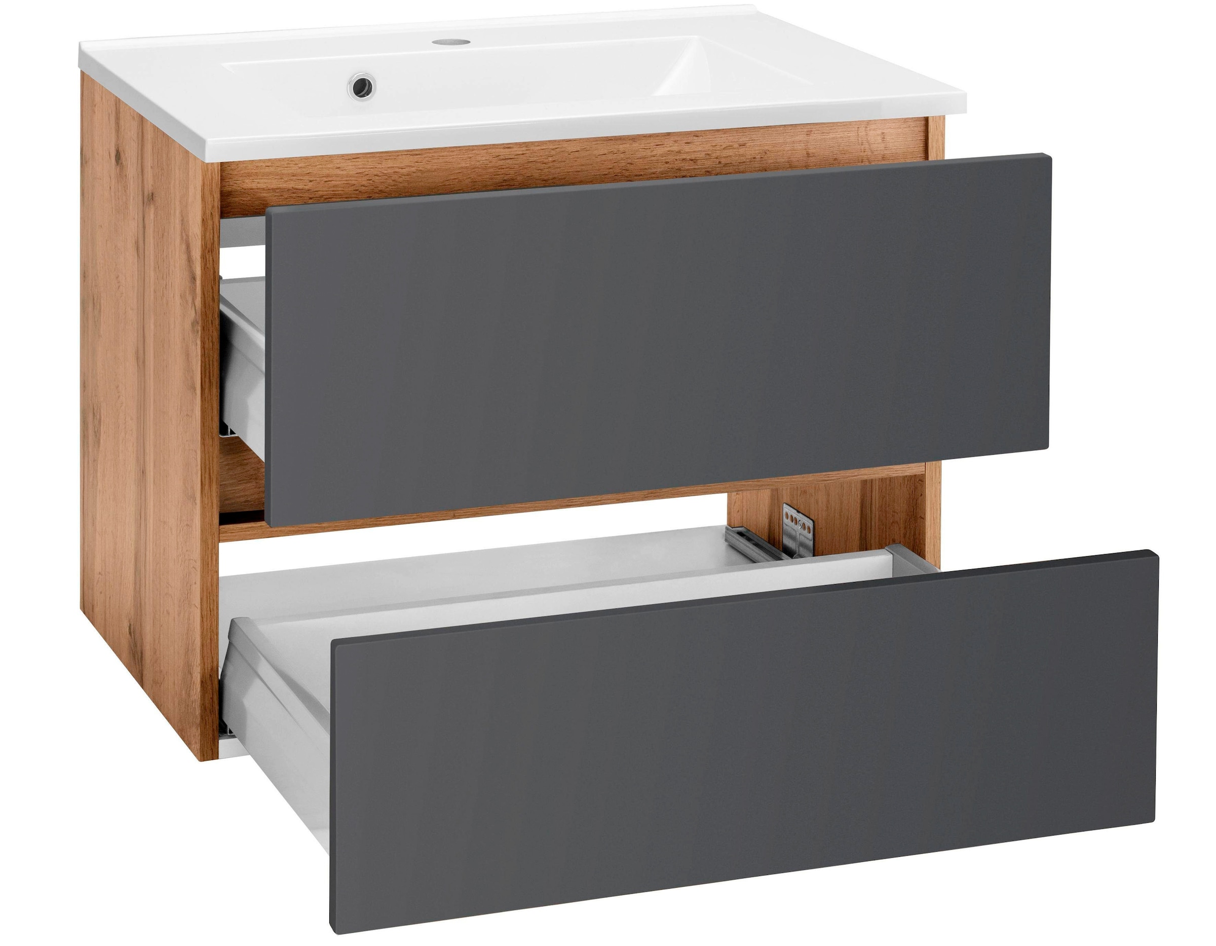 welltime Waschbeckenunterschrank »Lucca«, Badmöbel, Waschtisch inkl. Waschbecken, Breite 60 cm