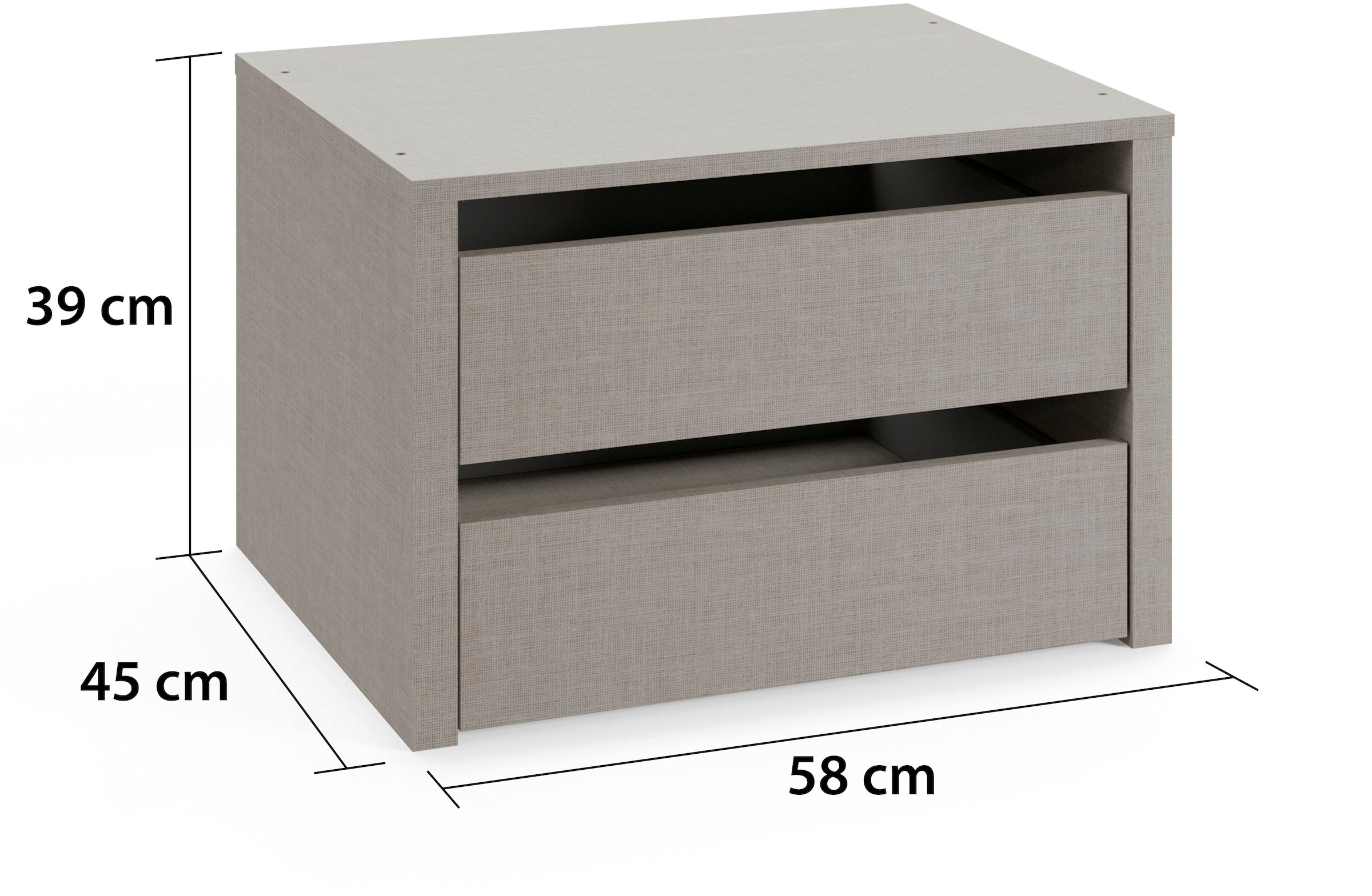 INOSIGN BY RAUCH Schubladeneinsatz »Paully«, Breite 58 cm Tiefe 45 cm für Schwebetürenschränke Serie »Paully«