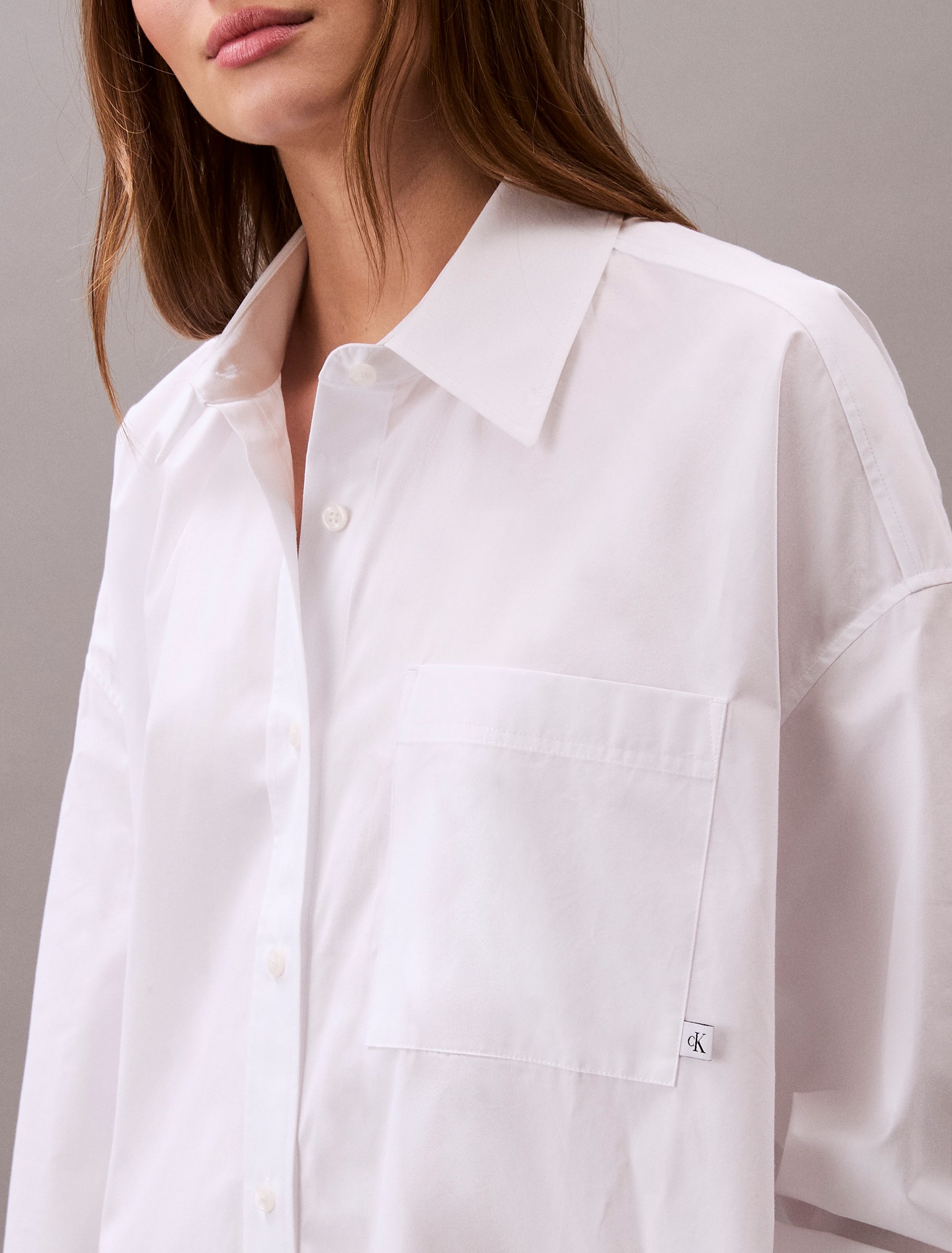 Calvin Klein Jeans Hemdblusenkleid »Cotton Oversized Mini Shirtdress«, im Oversize-Style
