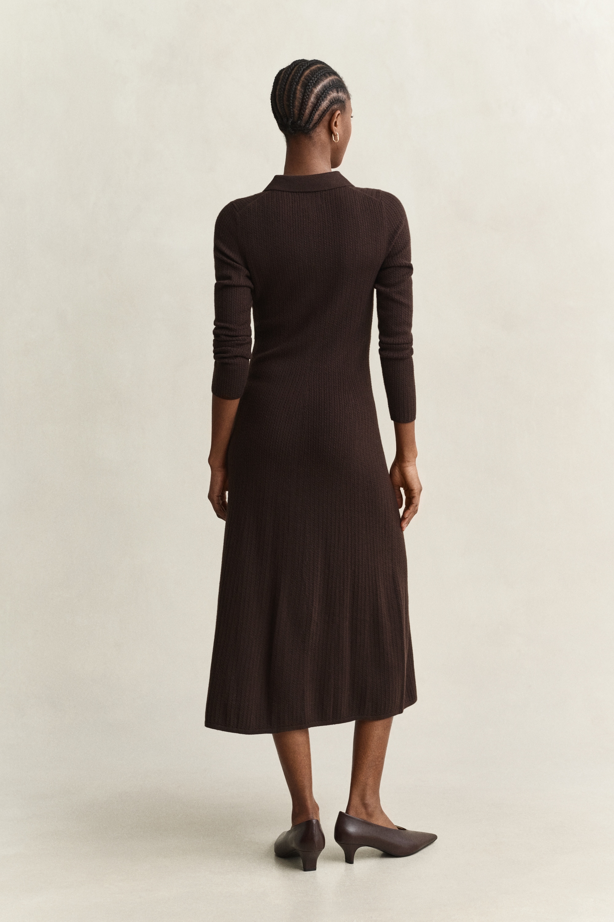 Gant Strickkleid »MINI CABLE KNIT« Zopfmuster, regular fit
