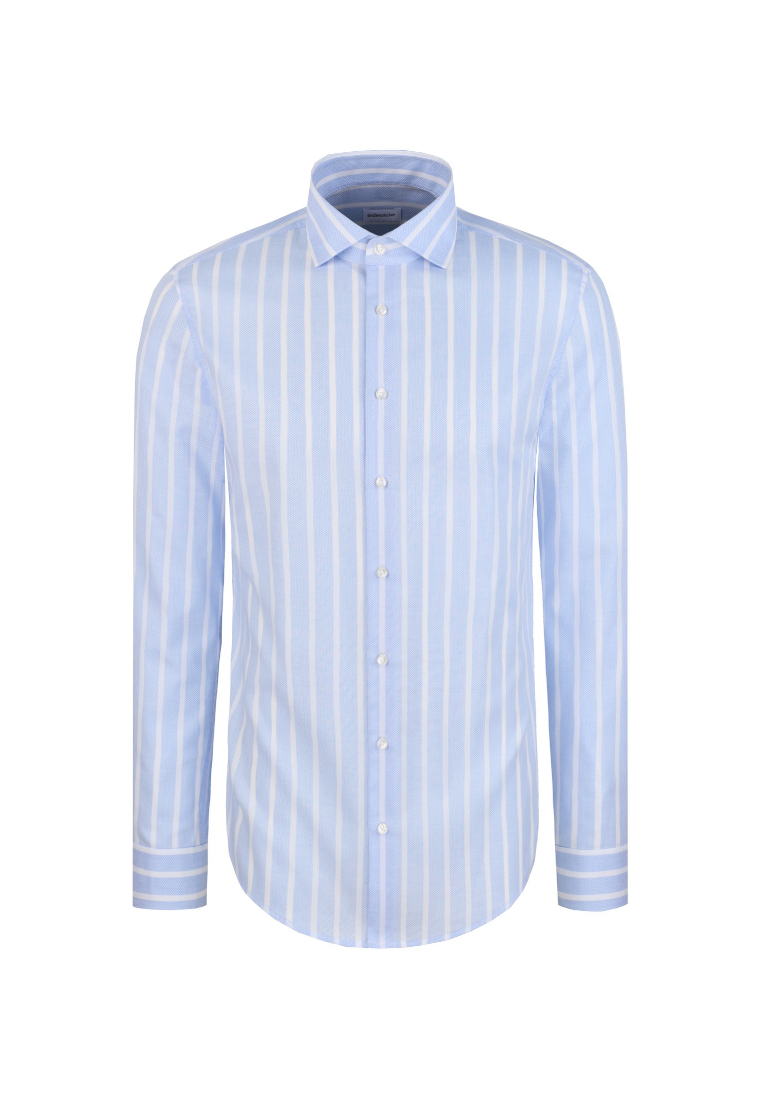 seidensticker Businesshemd »Schwarze Rose« Shaped 1/1 Kentkragen Gestreift