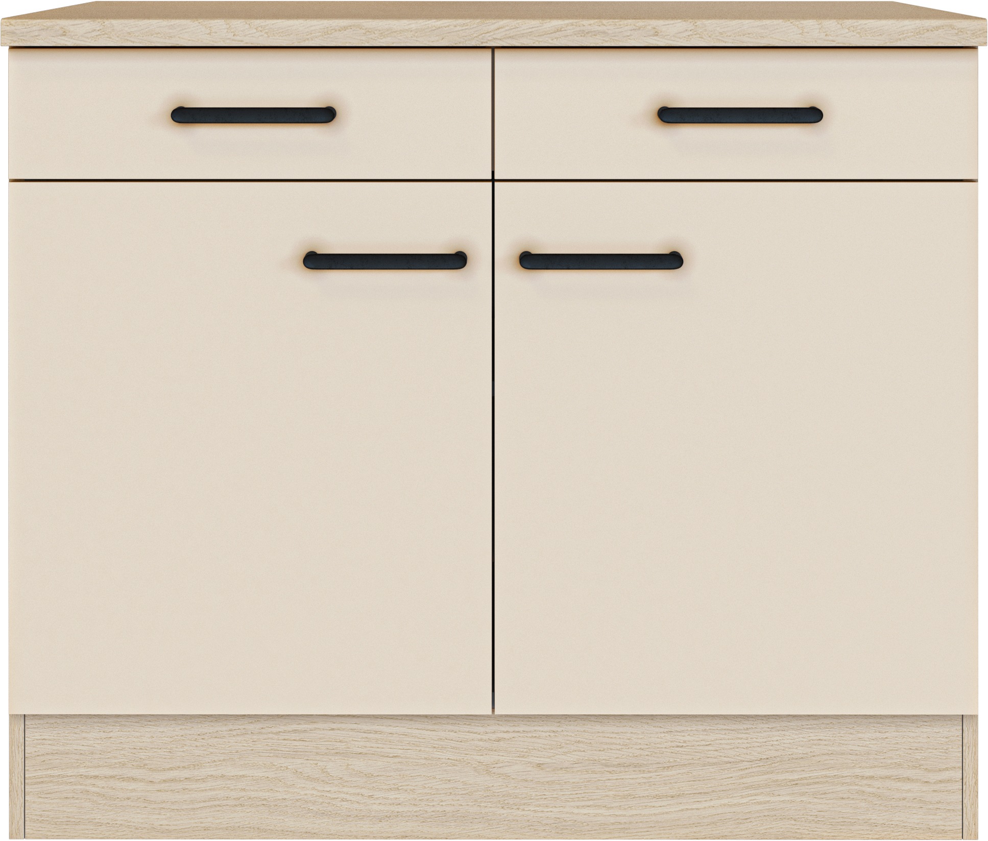 Flex-Well Unterschrank »Creso« 1 Stk. tlg. mit Einlegeboden, Arbeitsplatte und Metallgriffe