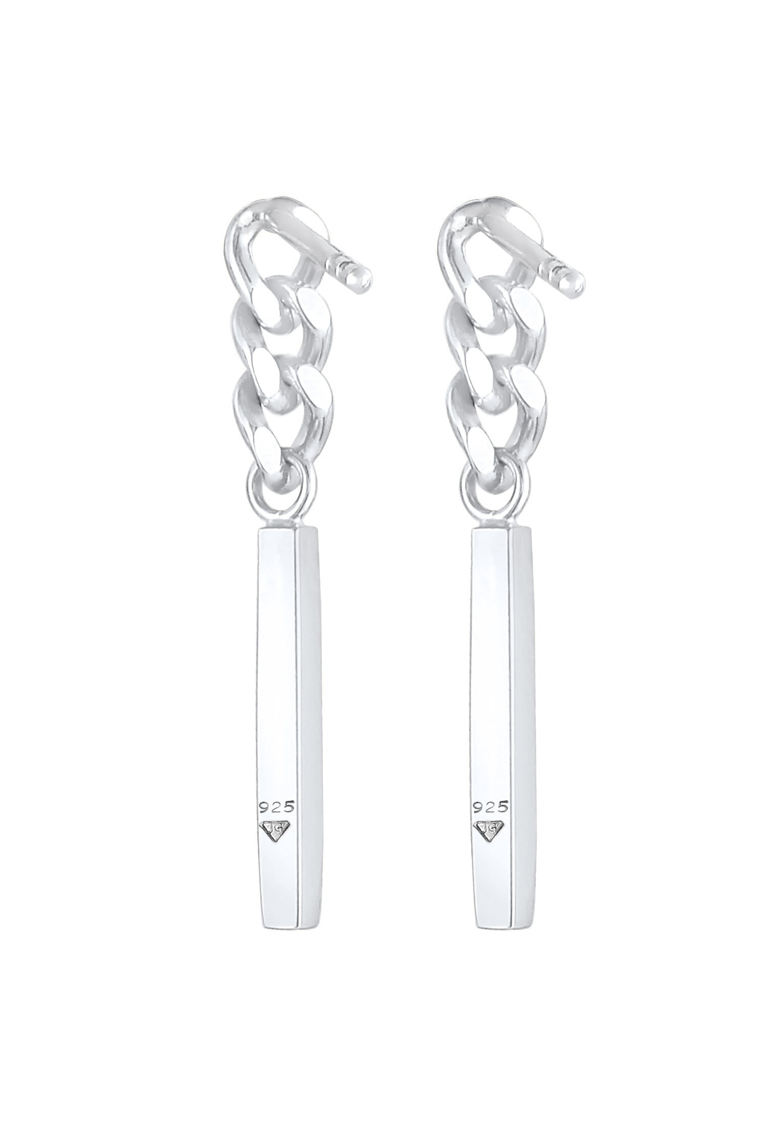 Elli Paar Ohrhänger »Ohrringe Stecker Panzer Stab Look 925 Silber«
