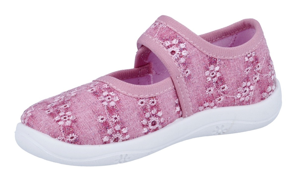 Richter Hausschuh »Mia«  Klettschuh, Kindergartenschuh, mit Label, Größenschablone zum Download