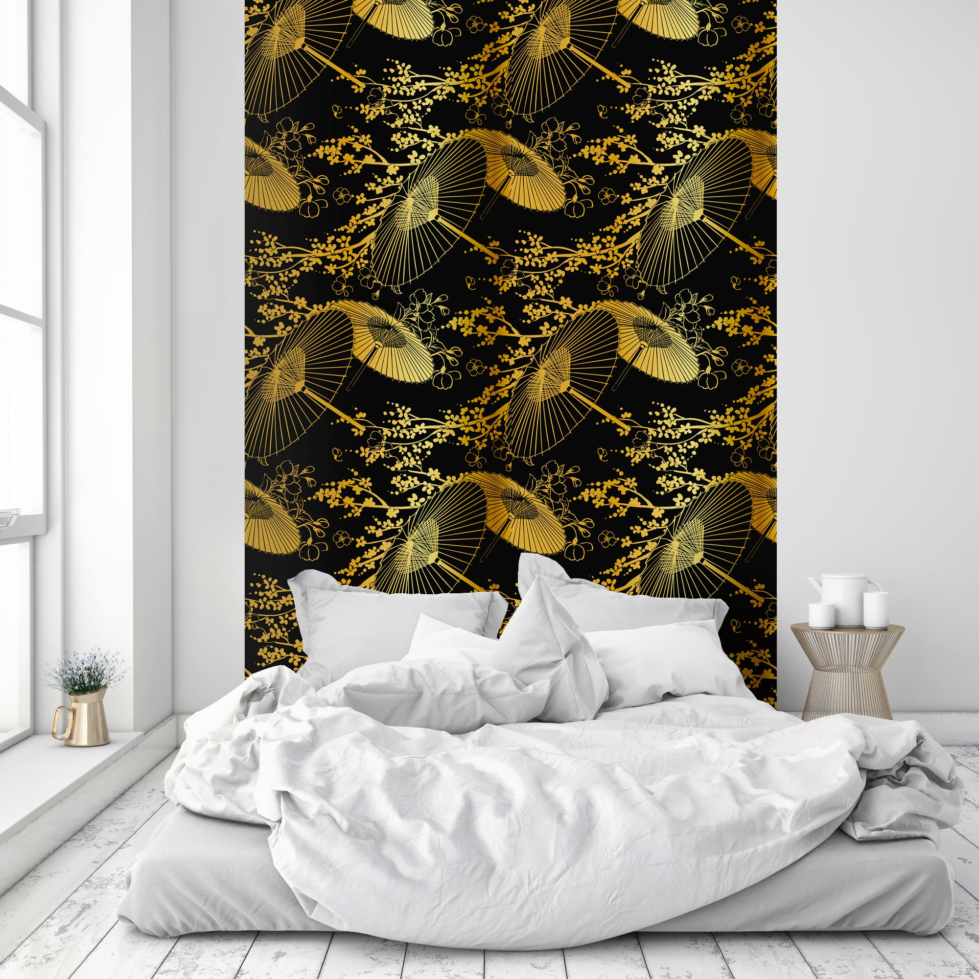 queence Vinyltapete »Lisa«, bedruckt-Barock-Antikoptik-Kunst, 90x250cm, selbstklebend, kinderleichte Anbringung, Sticker