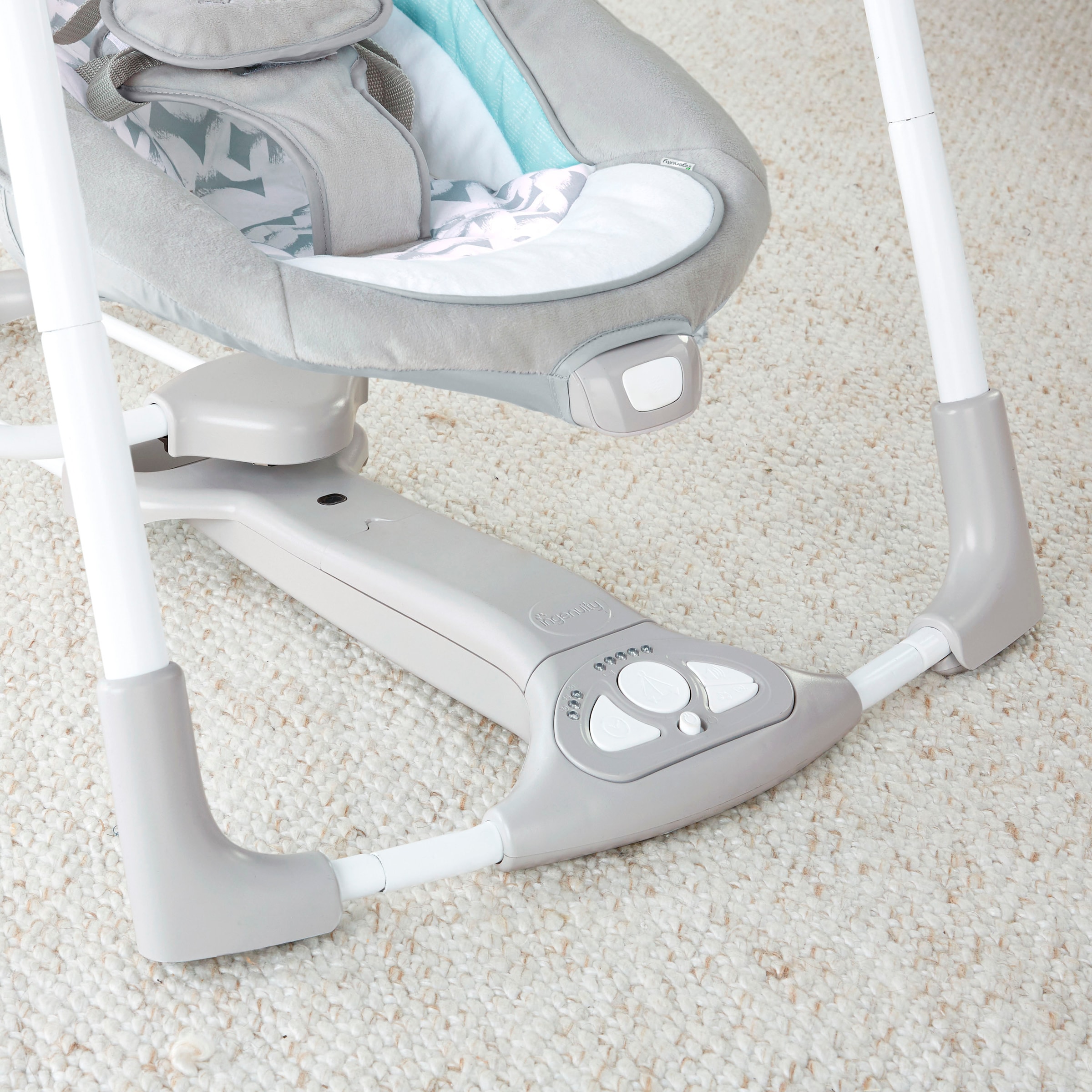 ingenuity Babyschaukel »ConvertMe Swing-2-Seat Portable Swing - Raylan« mit automatischer Schaukelfunktion und Sound-Effekt