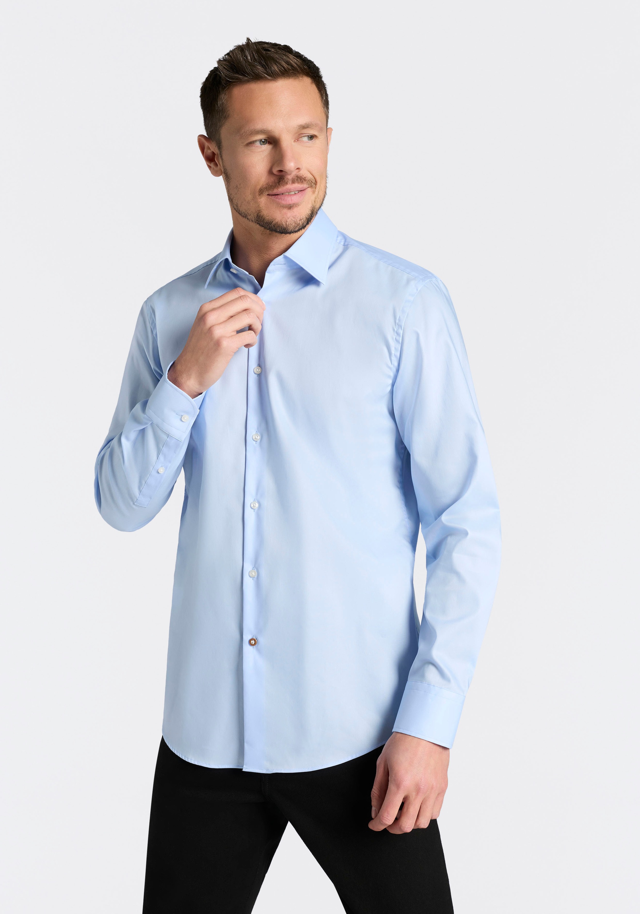 BOSS Businesshemd Kentkragen, Slim Fit, bügelleicht