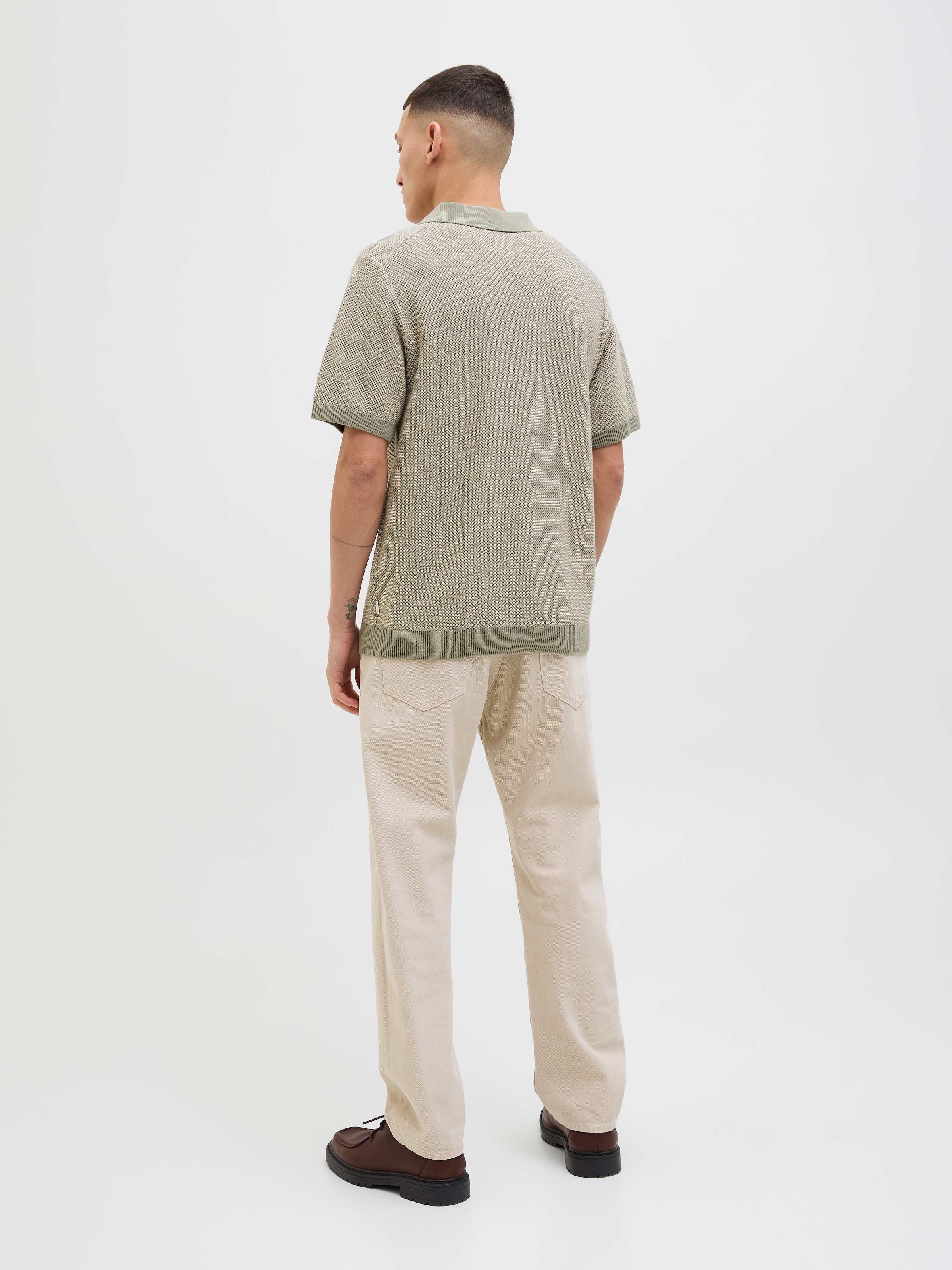 Jack & Jones Rundhalspullover »JPRCCEASTON KNIT SPLIT NECK SS SN«