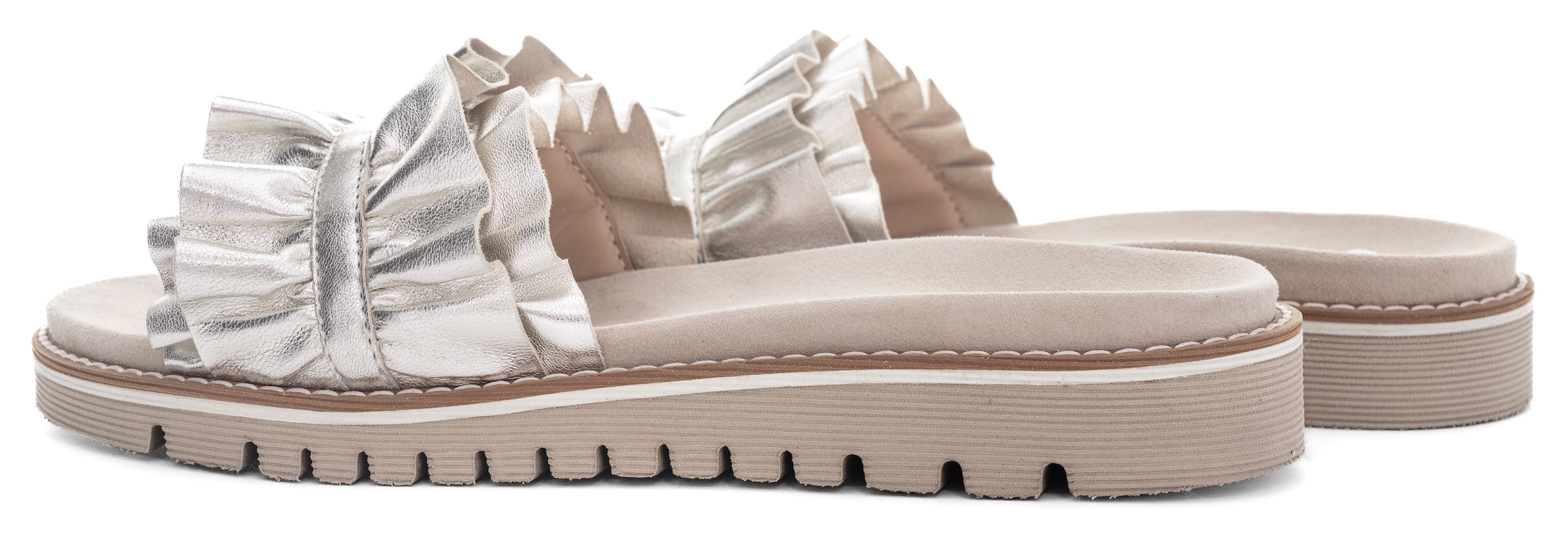 Ara Pantolette »KENT«, Slides, Flats, Sandale mit geraffter Bandage
