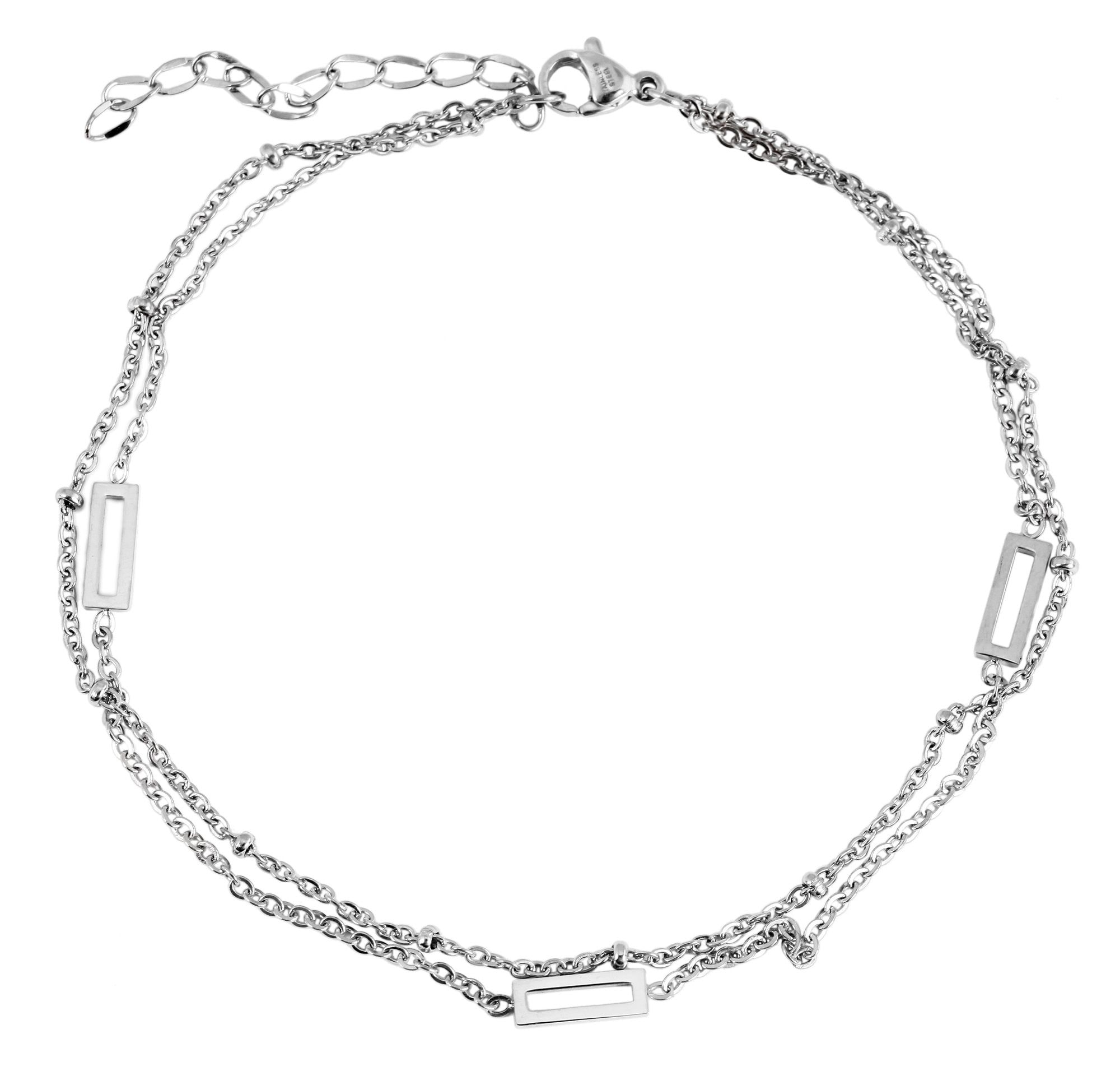Adelia´s Armband »Damen Armband aus Edelstahl 24+5 cm«