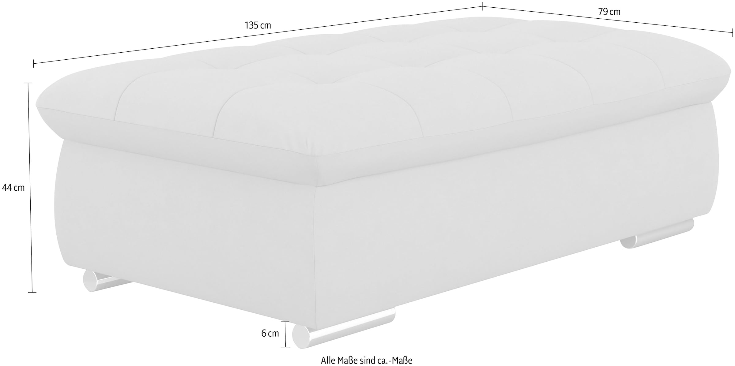 DOMO collection Hocker »Mona«, mit Stauraumfach