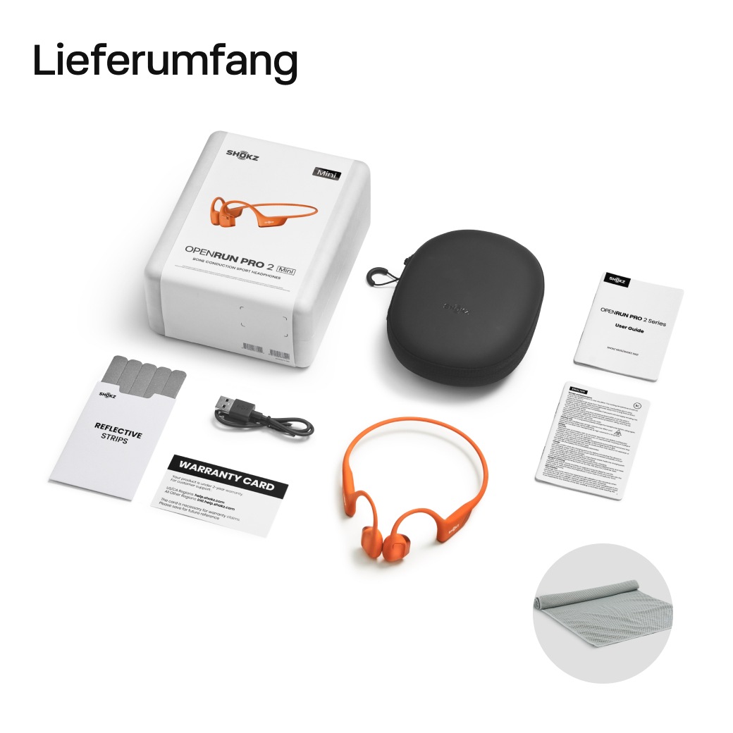 Shokz Open-Ear-Kopfhörer »OpenRun Pro 2 Mini + Cooling Towel«