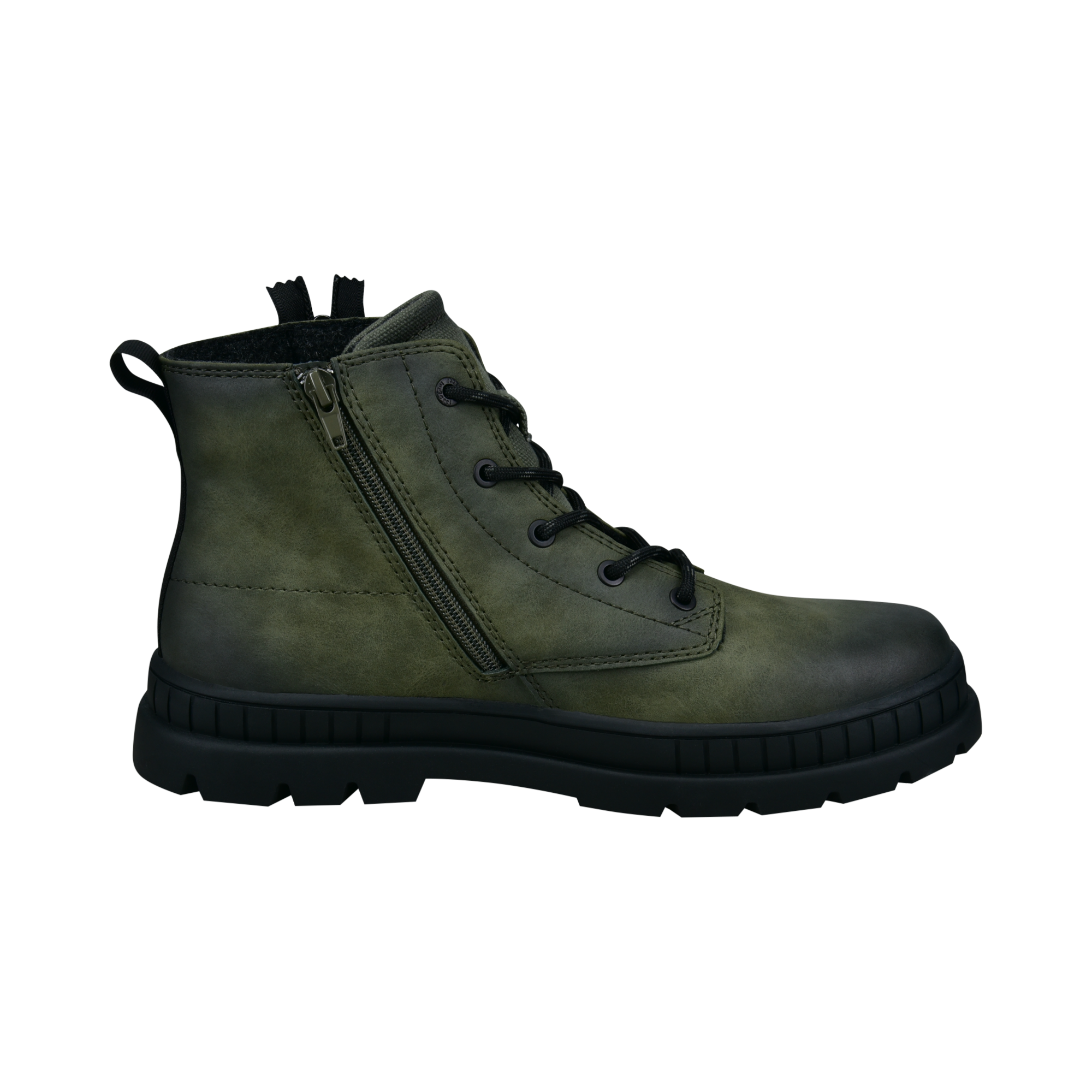 bugatti Schnürboots  Schnürstiefelette, Outdoorboots mit Reißverschluss und Anziehlasche