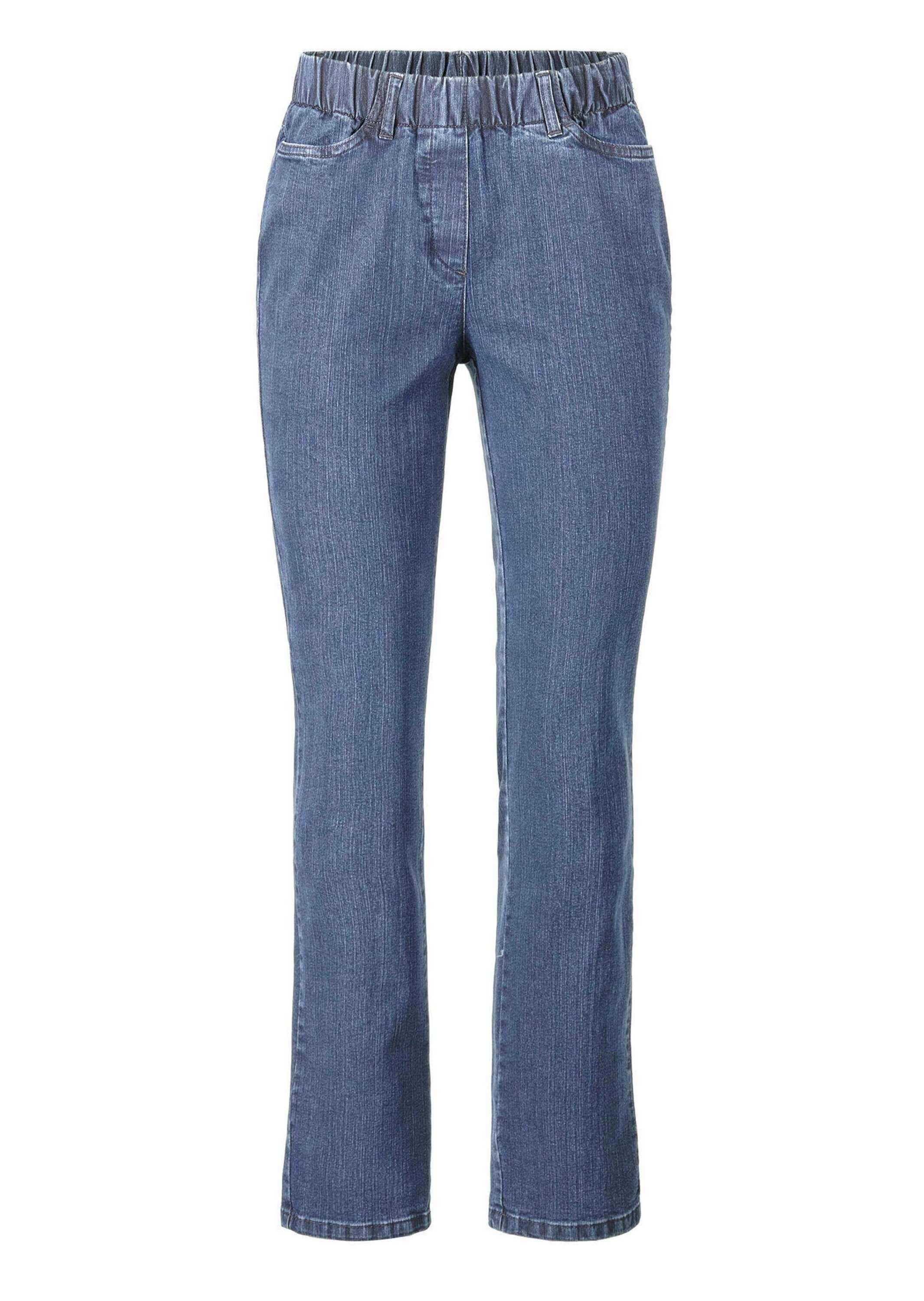 GOLDNER Regular-fit-Jeans »Kurzgröße Klassische Jeansschlupfhose LOUISA«