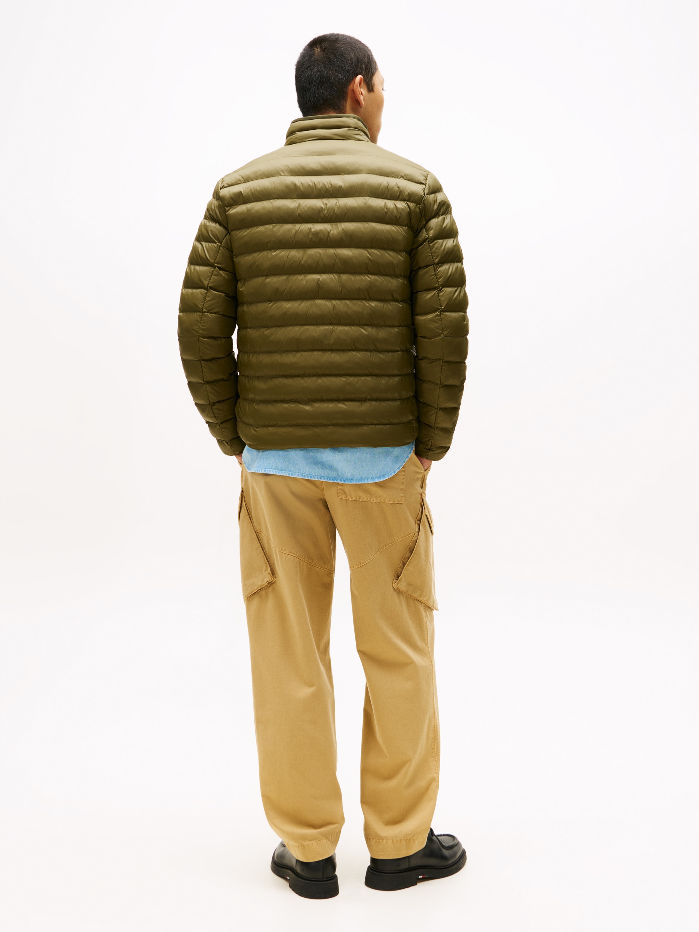 Tommy Hilfiger Steppjacke »PACKABLE RECYCLED JACKET«, Daunenjacke, Übergangsjacke mit Logostickerei