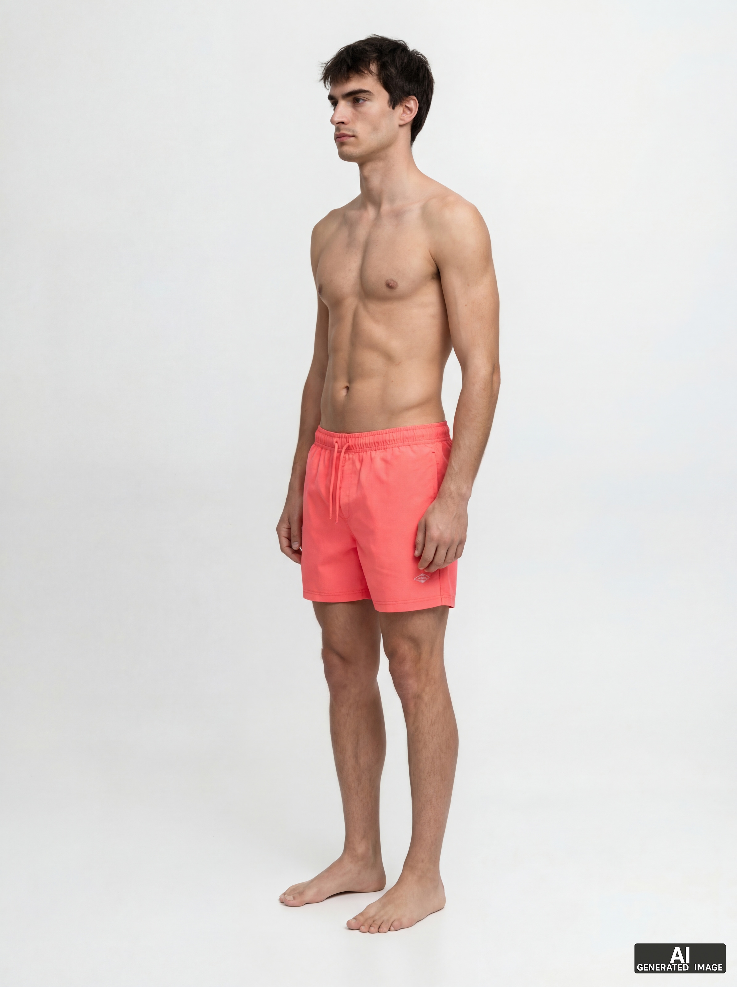 Jack & Jones Badeshorts »JPSTMAUI TROPIC SOLID SWIM SHORTS SN« Kunstfaser, normal geschnitten