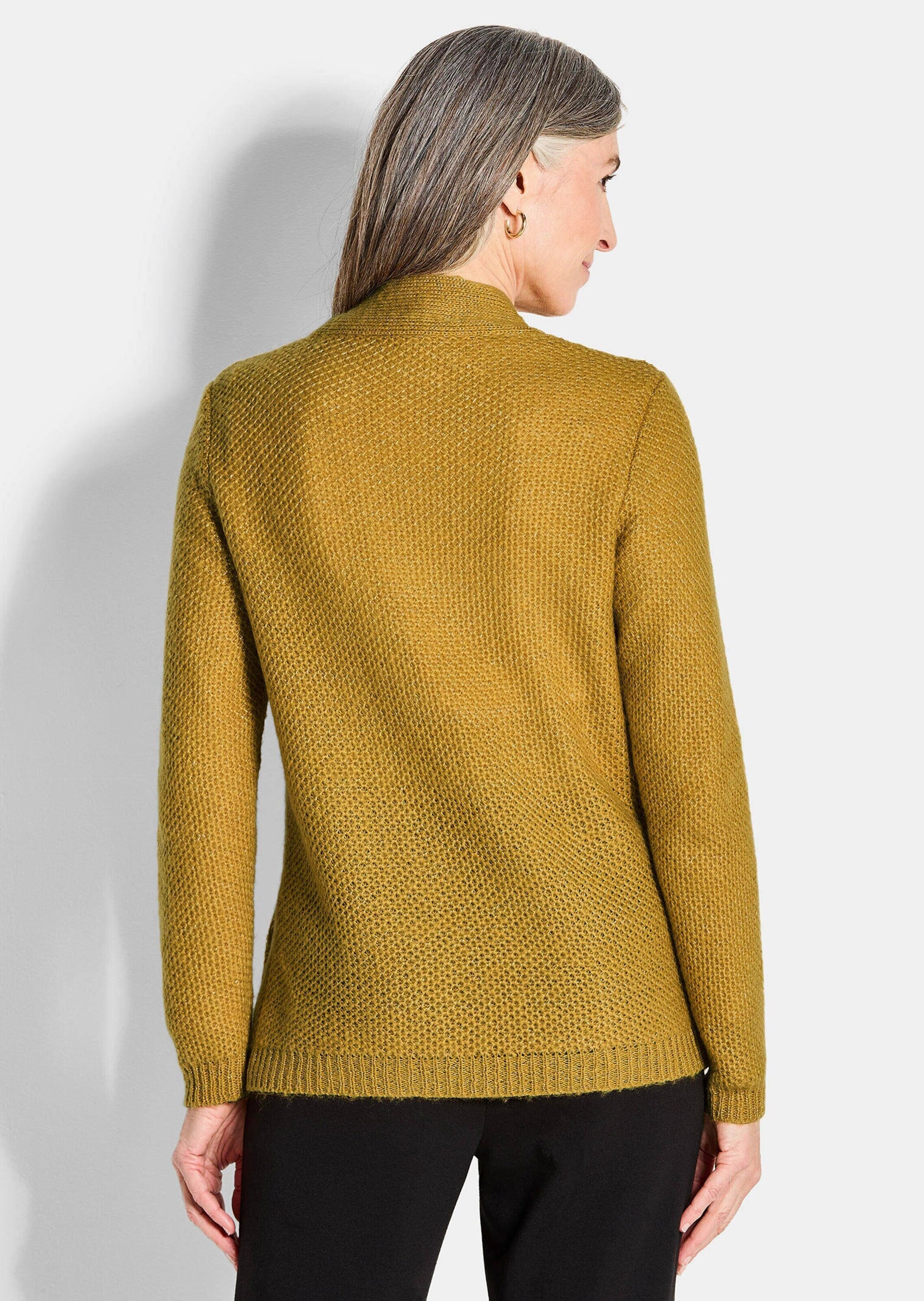 GOLDNER Strickjacke »Offener Cardigan mit Taschen, Glanz«